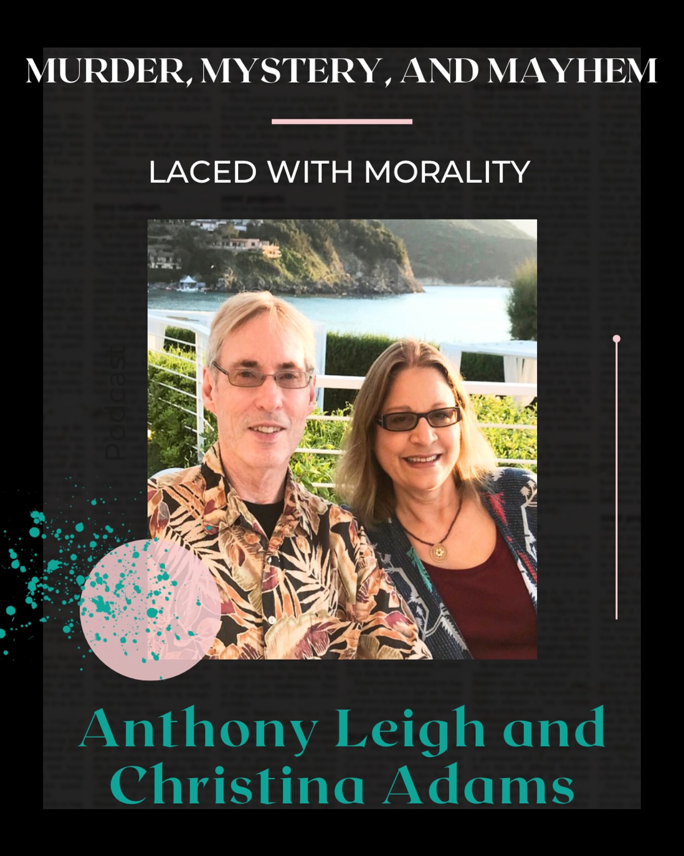 Another episode of the Murder, Mystery, and Mayhem Laced with Morality Podcast is coming with Anthony Leigh Adams and Christina Adams🎙️
Anthony Leigh Adams and Christina Adams met in their early twenties at a southern California beach club where Anthony was playing guitar and electric sitar with his progressive rock band. Christina, an accomplished vocalist, had just returned from touring India and Europe in a world music ensemble and was looking for local musicians to work with. When they met, sparks flew, and they’ve been life partners and creative collaborators ever since. Their love of travel led them around the world to explore the rich traditions of global cultures, which influenced their work in multiple mediums.
Christina and Anthony live on a hill overlooking one of their favorite beaches. While working on their laptops, they are constantly interrupted and inspired by their lovely calico cats. In their free time, they enjoy playing music and relishing gourmet food and wine in the company of their delightfully quirky family and friends.
Make sure to check out this episode🙌🏾
You can listen to the podcast on Apple Podcast, Spotify, Google Podcast, or visit my website www.drkatherinehayes.com💗
•
•
•
#authors #podcast #interview #apple #spotify #google #authorsofinstagram #books #read #reader #writerscommunity #listen #writer #write #mayhem #authorlife #author #bookstagram #blog #book #booklover #authorssupportingauthors #writersofinstagram #writers #readersofinstagram #readersofig #readersgonnaread #mystery #diversebooksmatter