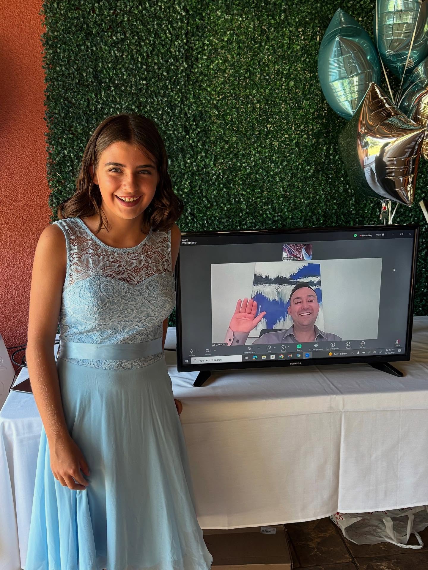 My student shone at her online bat mitzvah ceremony. Sang her Torah portion confidently and grew her emotional intelligence in my program #batmitzvah #jewish #ceremony #family #zoom #barmitzvah #online #onlinelearning #family #cantor