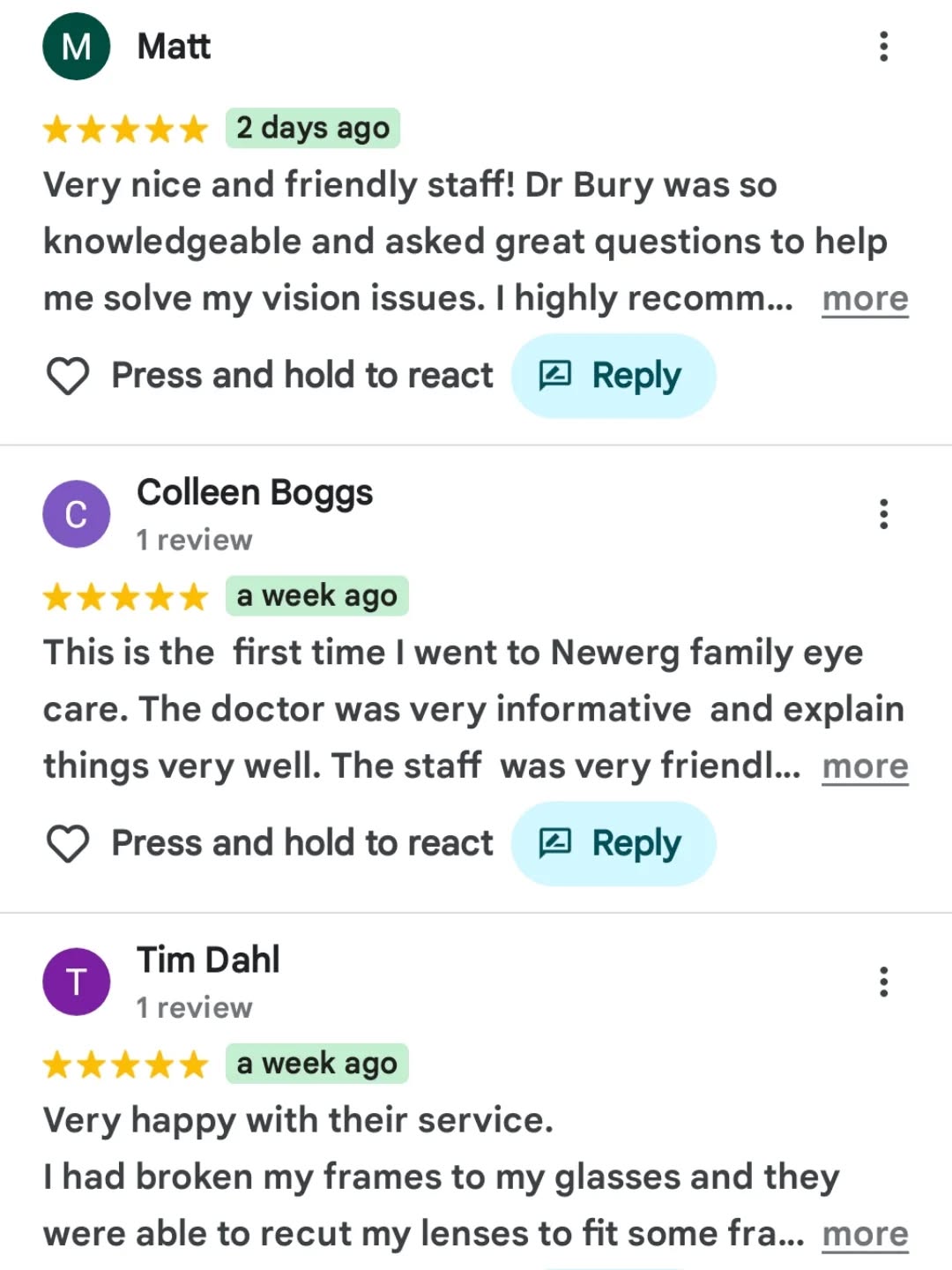 SO SO SO incredibly appreciative of our patients and humbled by all their kind words ❤️
Our goal has always been to have a warm and inviting office where everyone (patients, staffs, visitors) have a place they can feel comfortable and welcome while confident they are receiving the best eye care.
❤️Thank you for taking the time to make us smile ❤️
#appeciationpost #newbergfamilyeyecare #newbergeyes #sherwoodeyes #travelingeyedoc #humbled
