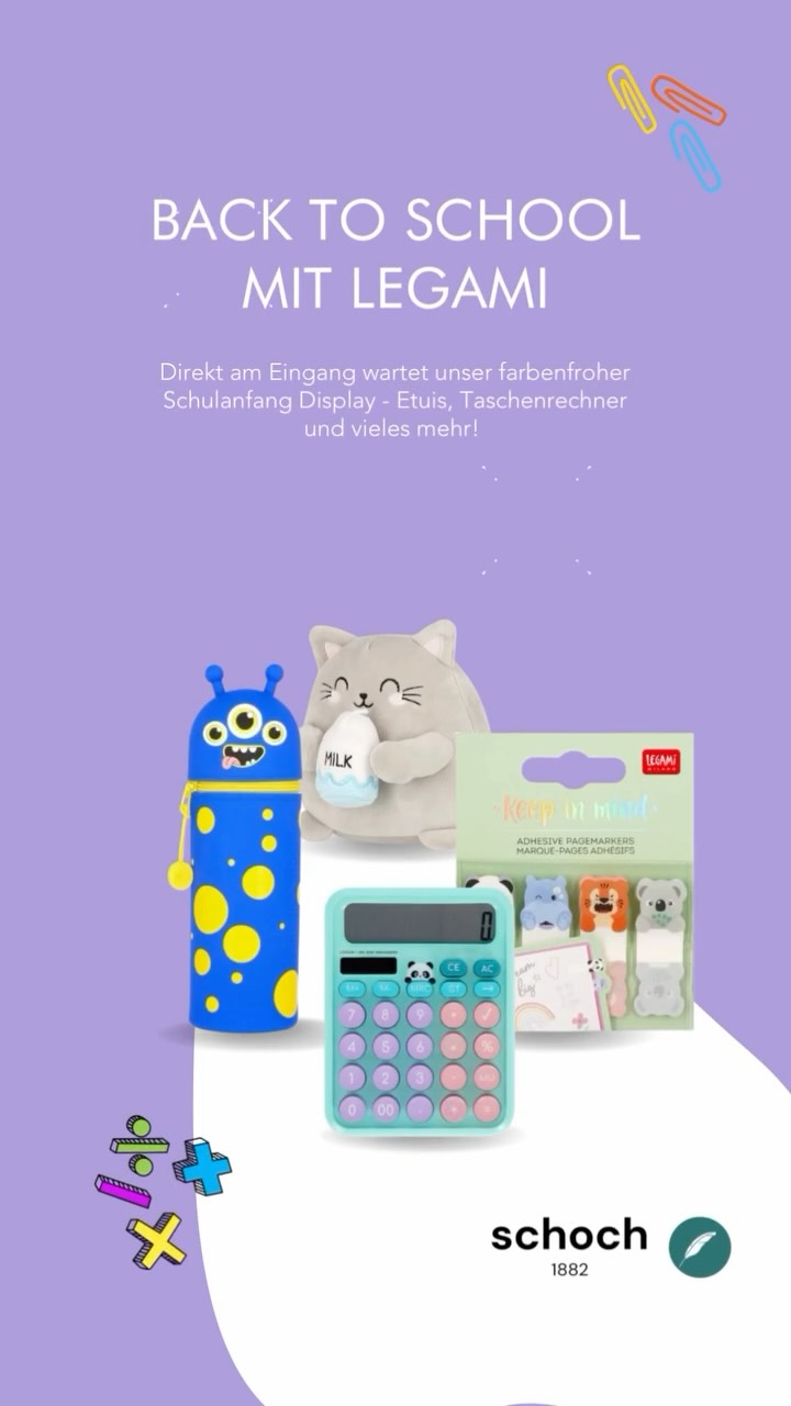 ✏️📚 Back to School mit Legami! 🎒✨
Direkt am Eingang wartet unser farbenfroher Schulanfang-Display – vollgepackt mit coolen Accessoires, Notizbüchern & Schreibwaren, die Lernen schöner machen.
Und das Beste: Die süssen Legami-Plüschfreunde sind auch dabei! 🐼🦄💖
➡️ Jetzt vorbeikommen, Lieblingsstücke sichern & gut gelaunt ins neue Schuljahr starten!
#Legami #BackToSchool #Schulanfang #PlüschLiebe #StationeryAddict #MaggiaMoments