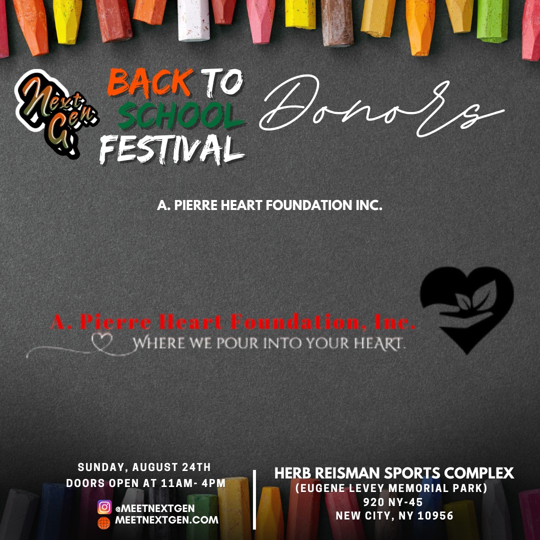 Join us for the Meet Next Gen: Back to School Festival!
Get ready for an amazing day filled with fun, giveaways, and exciting activities! Bring your family and friends, wear your college gear, and don’t miss out on the basketball tournament, open mic, and more.
🗓 Date: Sunday, August 24th, 2025
🕚 Time: 11AM - 4PM (Rain or Shine)
📍 Location: Herb Reisman Sport Complex (Eugene Levey Park) 420 Route 45, New City, NY 10956
💲 Free Admission!
We can’t wait to see you there!