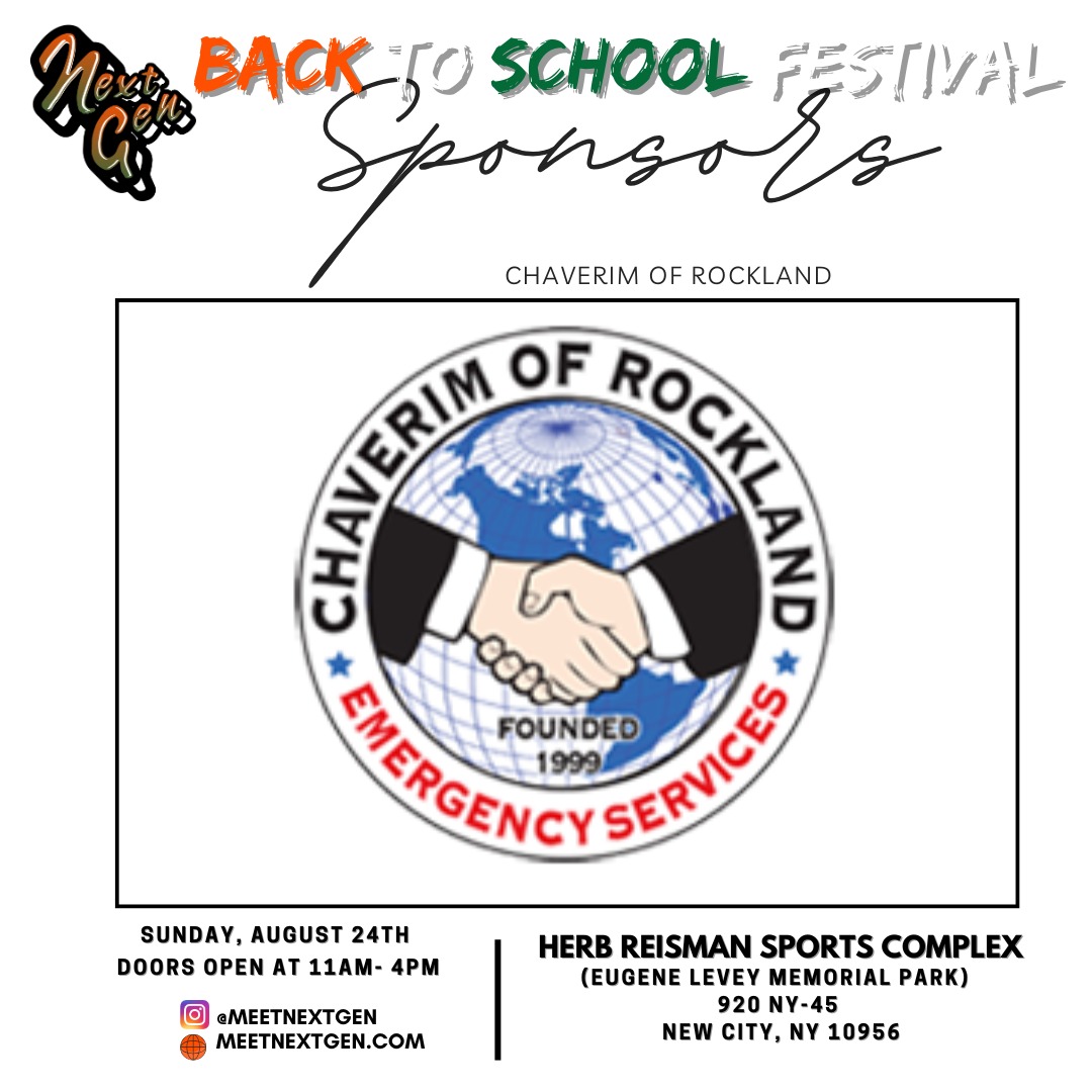 Join us for the Meet Next Gen: Back to School Festival!
Get ready for an amazing day filled with fun, giveaways, and exciting activities! Bring your family and friends, wear your college gear, and don’t miss out on the basketball tournament, open mic, and more.
🗓 Date: Sunday, August 24th, 2025
🕚 Time: 11AM - 4PM (Rain or Shine)
📍 Location: Herb Reisman Sport Complex (Eugene Levey Park) 420 Route 45, New City, NY 10956
💲 Free Admission!
We can’t wait to see you there! 🎈✨
#BackToSchoolFestival #MeetNextGen #CommunityEvent #FamilyFun #SchoolSpirit