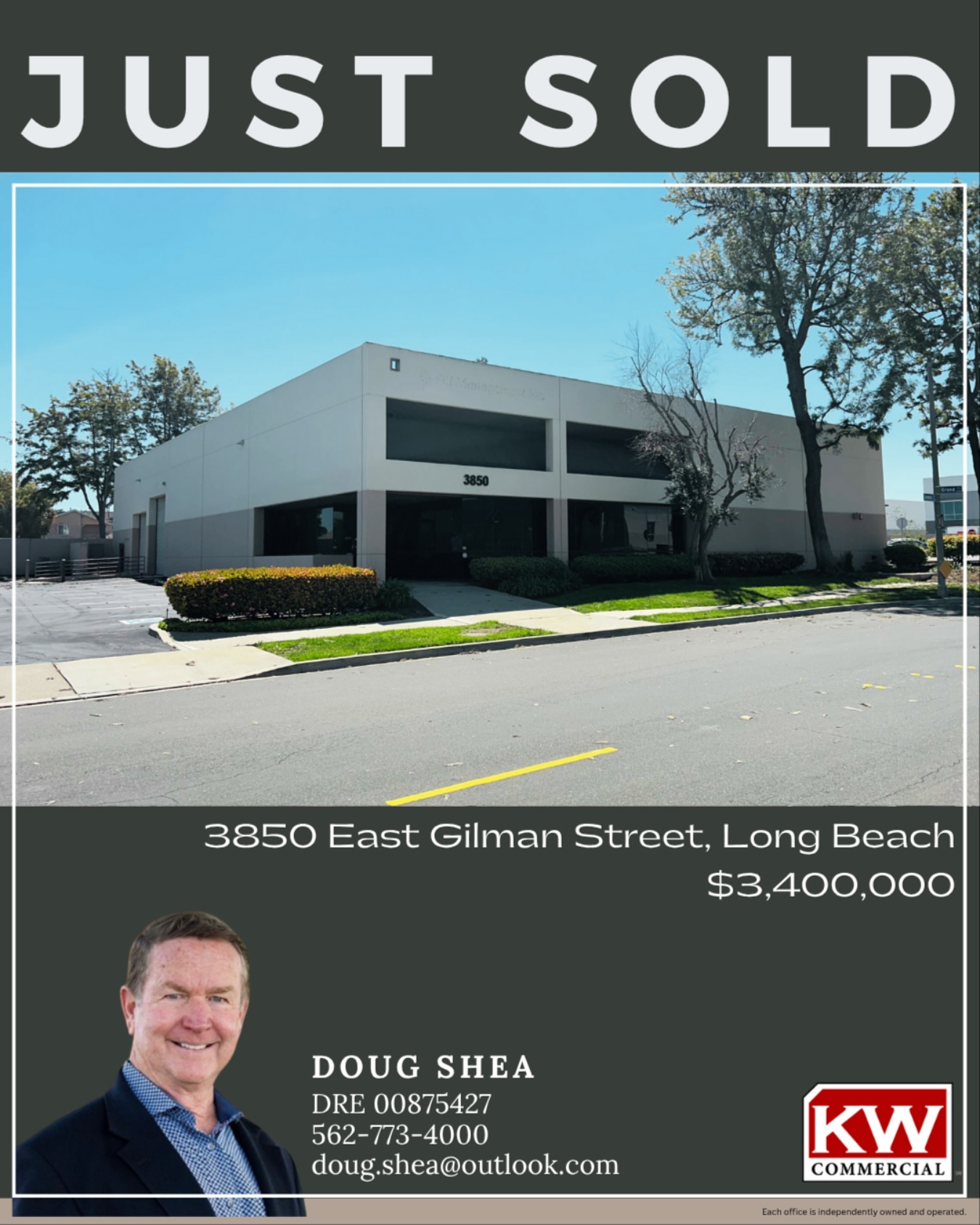 🙌 Another big win for KW Commercial! Congrats Doug Shea on your $3.4M closing in Long Beach! 🏢✨
#kwcommercialsocal #kwcommercial #commercialrealestate #realestate #commercialbroker #industrialrealestate #longbeach