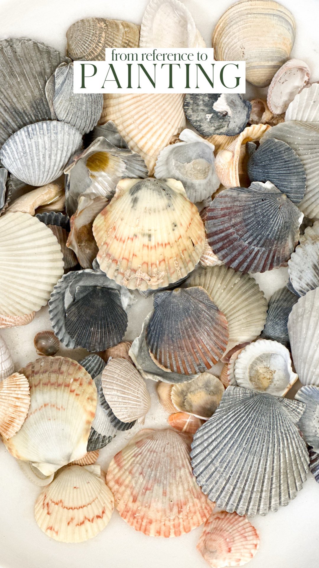 Added this sweet shell accent to my recent painting. Can’t wait to share the rest soon!