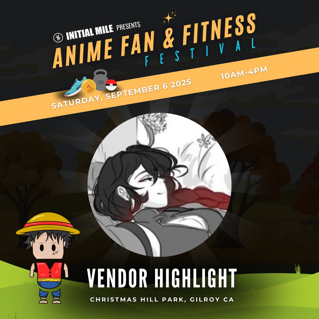 Check out @kloudkyu at our inaugural Anime Fan and Fitness Festival to pick up some of their latest prints, stickers and more inspired by some of your favorite characters from Pokemon, Digimon, K-Pop and more! #animefanandfitnessfestival #initialmile #adaptevolveascend #animefest #animefans #theoriginal #theoriginalanimefitnessfest #anime #animelife #fitnessfest #fitnesslifestyle #fitlife #fitnessfest #bayareaevents #gilroy #artist #artlifestyle #creator