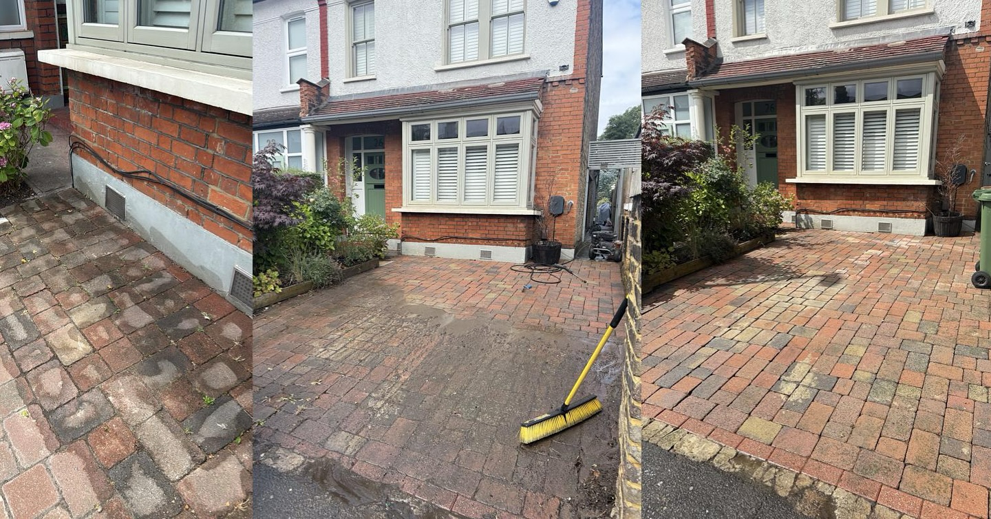 🚿 Driveway Transformation – From Weeds to Wow! 🌟
This driveway was in need of some TLC — weeds poking through the joints, years of grime, and faded paving.
Step 1: We applied a strong weed killer to clear out the growth between the bricks.
Step 2: A deep pressure wash removed layers of dirt, algae, and moss, bringing back the original colour of the blocks.
Step 3: The clean, fresh surface is now ready for sanding and sealing to protect it for years to come.
You can see the see the journey — from overgrown and tired to clean and vibrant!
#DrivewayCleaning #PressureWashing #WeedRemoval #BeforeAndAfter #DrivewayRestoration #BlockPaving #CurbAppeal #HomeImprovement #GardenServices #TransformationTuesday