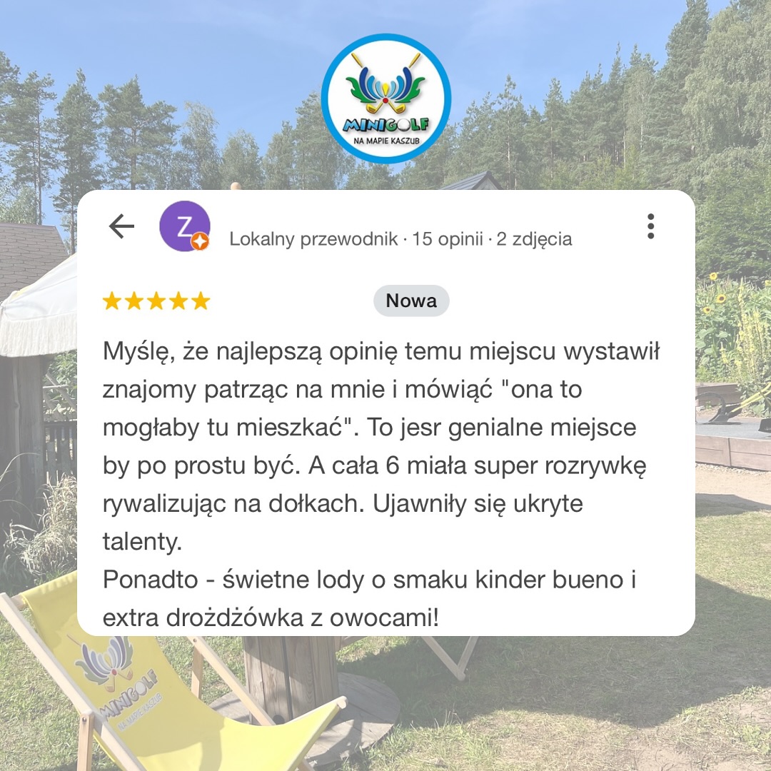 … to dzięki Wam! ❤️
Z każdą nową, pojawiającą się opinią czujemy ogromną radość i wdzięczność. To właśnie dzięki Wam @minigolfkaszuby jest najlepiej ocenianym parkiem na Kaszubach! 🥰
Dla nas największą nagrodą jest Wasze zadowolenie, uśmiechy i te piękne słowa. To one napędzają nas do tworzenia jeszcze więcej magicznych chwil w naszym parku 🤩
Dziękujemy, że jesteście z nami i że razem tworzymy to wyjątkowe miejsce! ✨
➡️ Minigolf na Mapie Kaszub
ul. Górna 47, Zgorzałe (k. Stężycy)
#atrakcjekaszuby #kaszuby #atrakcjedladzieci #atrakcjedladorosłych #dlacałejrodziny #rodzinnyczas #czaszrodziną #kreatywniezdzieckiem #minigolf #minigolfkaszuby #wakacje2025 #gdzienaweekend #gdzieśwpolsce #warteodwiedzenia