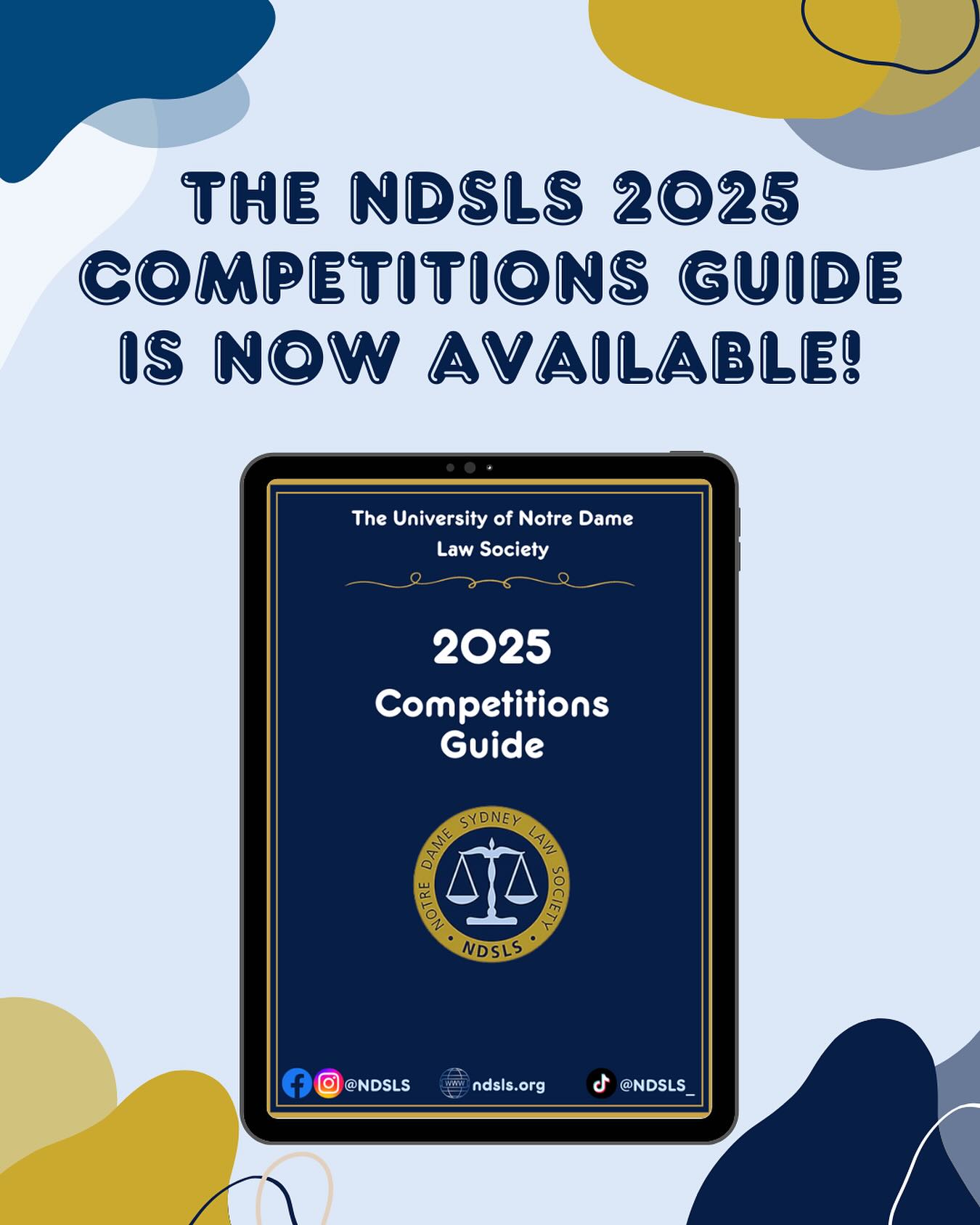 COMPETITION SEASON IS FAST APPROACHING
The NDSLS Competitions guide is now available! As competition season is approaching , this guide aims to assist students who are competing or want to compete about the various types of competitions offered as well as many other topics!
Stay tuned for our INDIVIDUAL COMPETITION GUIDES for each type of competition 🤗