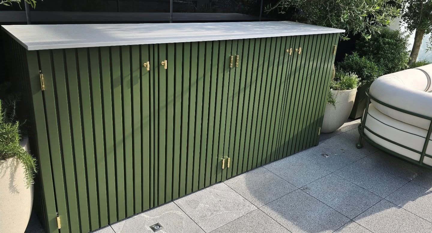 OUTDOOR KITCHEN AND STORAGE.
Handmade in the UK in our workshops.
Custom sizes and a long list of colours available.
Custom worktops granite,slate, or concrete.
Built in bbq available
These will transform your outdoor space.
Drop a message for a quote.
#OutdoorKitchen
#OutdoorLiving
#BackyardKitchen
#GardenKitchen
#OutdoorCooking
#OutdoorDining
#BackyardOasis
#AlfrescoDining
#BBQSeason
#PatioKitchen
---
🪴 Garden & Design Focused
#GardenDesign
#LandscapeDesign
#BespokeGarden
#LuxuryOutdoorLiving
#BackyardDesign
#PatioDesign
#DreamGarden
#GardenInspo
#GardenGoals
#OutdoorLifestyle
---
🔥 Food & Entertaining
#BBQLife
#GrillMaster
#OutdoorChef
#CookingOutdoors
#BBQTime
#FoodieOutdoors
#FirePitCooking
#GrillLife
#SmokersParadise
#FeastOutdoors