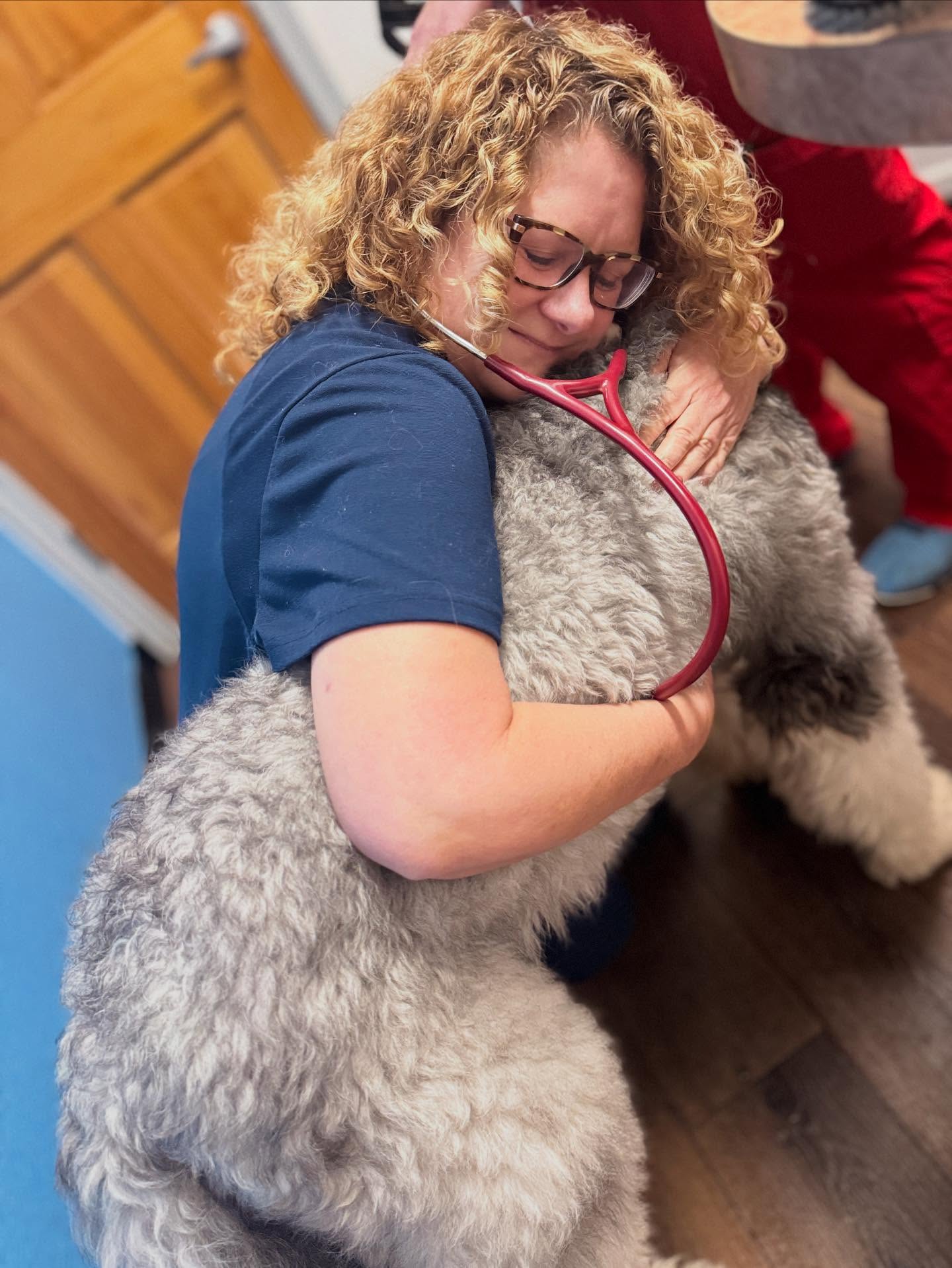 A HUGE shoutout to the best!
Dr Grimm….the kind of vet who loves your dog like her own, and makes you feel like family too. ❤️. Giving Bruce big bear hugs and he was loving every second of it 🥰@great_oaks_animal_hospital