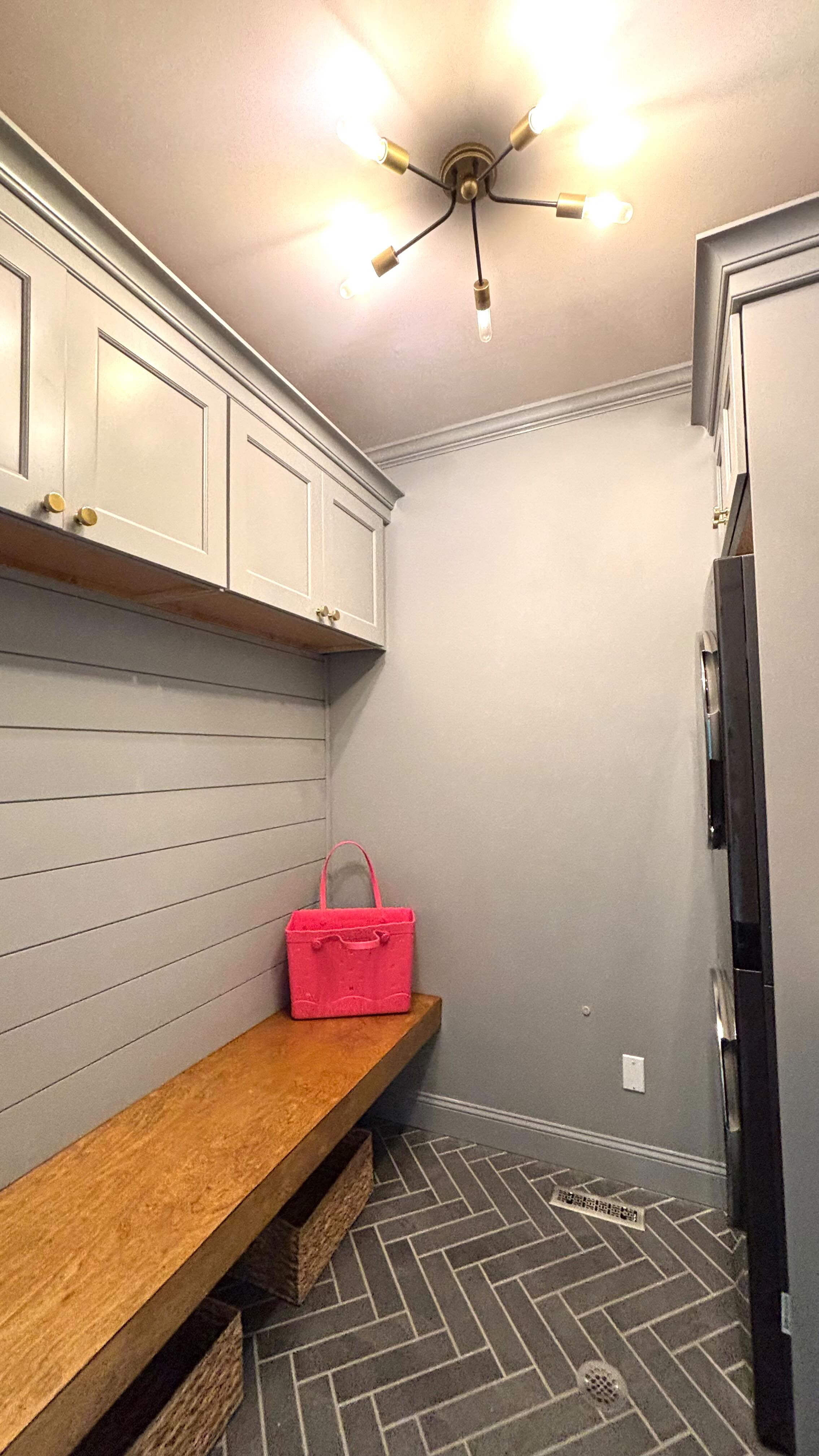 This glorifed closet was trying so hard to be a laundry room. By reconfiguring and putting the sink and W/D on the same wall and stacking the W/D created room for a counter. We took advantage of the rooms extra tall ceilings by adding storage on top which allowed space for a dedicated mudroom on the other wall.
.
.
.
#laundryroommakeover #mudroom #mudroomdesign #stylemyhome #homestyledecor #homestyler #homedesigner #homestylinginspo #homestylingideas #homestylist #homestylingtips #homedecoratingideas #renovating #renovatingourhome #renovationinspo