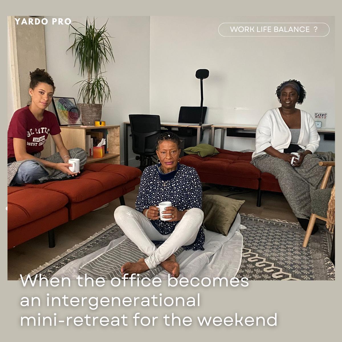 I had a Weekend Reset at YARDO HQ with my mum and daughter 🖤🤎🩶 – three generations, one office, herbal tea and even a little gentle snoring (naming no names 😅).
Sometimes the best retreats aren’t far away. We can find restoration in familiar spaces, with the people who sustain us. 🪷
#WeekendReset #WorkLifeBalance #MiniRetreat #FamilyTime #YardoPro #CommunityWellbeing #MentalWealth #plantmedicines #WorkLifeBalance #meditationretreat #xandy #Yardo #ealingmums #Mindfulness