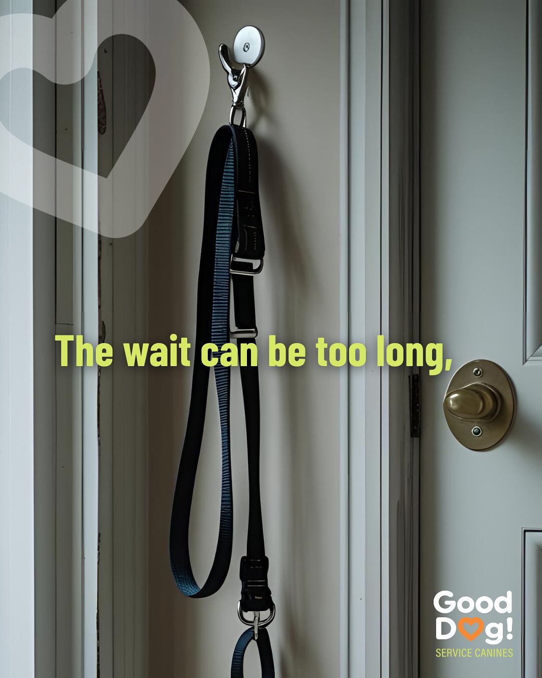 Good Dog! believes no one should have to wait 2-5 years for a service dog. 🐾
For many families and individuals, that’s far too long.
We’re working to change that — and we’ll share how on Labrador Day (Sept 1).
#LabradorDay #ServiceDogs #ComingSoon #GoodDogServiceCanines