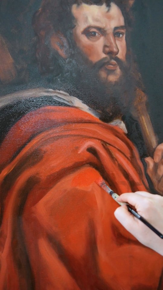 🎨 Counter-movement: Beauty over chaos. Skill over shock.
In a time when much of modern art aims to provoke, I choose to learn from those who sought to uplift.
The old masters didn’t scream — they expressed truth, beauty, and depth through every brushstroke.
This is my study of a red cape from a painting by Peter Paul Rubens (1612) — not to imitate, but to understand. To carry their legacy forward and build a foundation rooted in timeless craftsmanship.
From there, I aim to create something new — art that inspires, calms, and speaks to the soul.
🖌️ Follow along if you believe beauty still matters.
#portraitstudy #rubens #oldmasters #oilpaintingprocess #traditionalart #baroquepainting #realistart #figurativepainting #countermovement #fineartreel #timelessart
