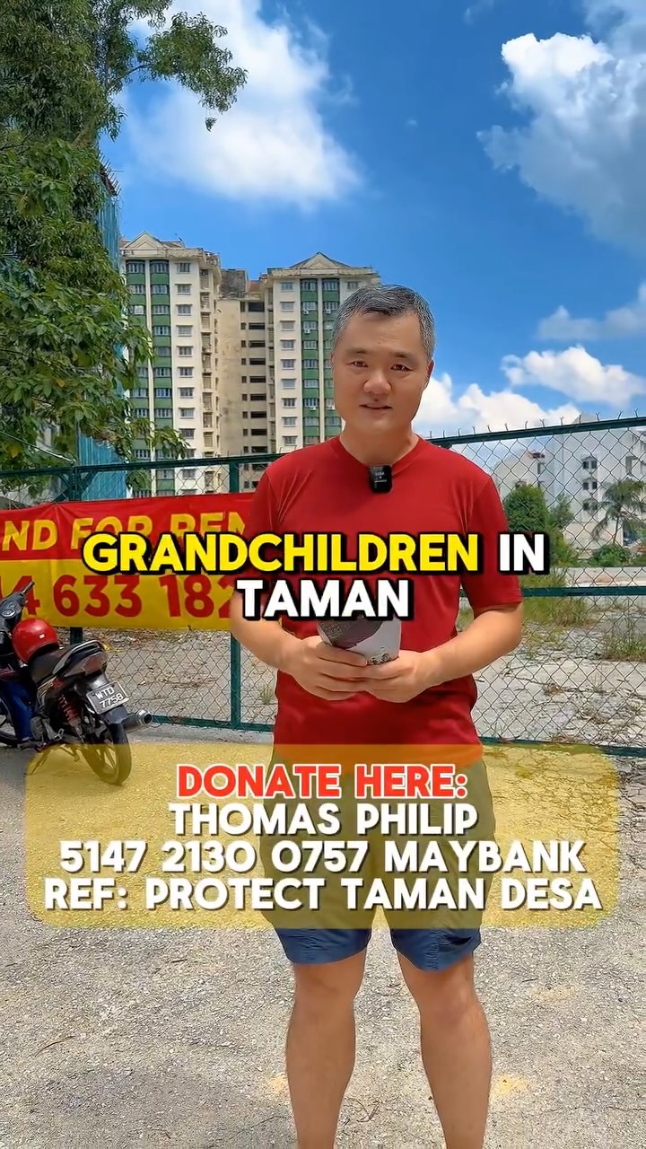 Why I do this? We are all ordinary Desarians. When we come together, we make it impactful. Let's make this successful and to tell our future generations! We did this ๐ซถ๐ป
3 days to go to our date on the 10th of August! Have you saved the dates yet? Weโll be waiting โค๏ธ
.
URGENT TOWNHALL 3.0
When: 10 August 2024, 10 am (Sunday)
Where: Taman Desa community center (little house at Taman Desa public park, along Jalan Desa Ria)
.
#ProtectTamanDesa #TamanDesa #KualaLumpur #GreenSpaceMatters #ProtectPublicLand #tamandesaplayground #urgenttownhallmeeting