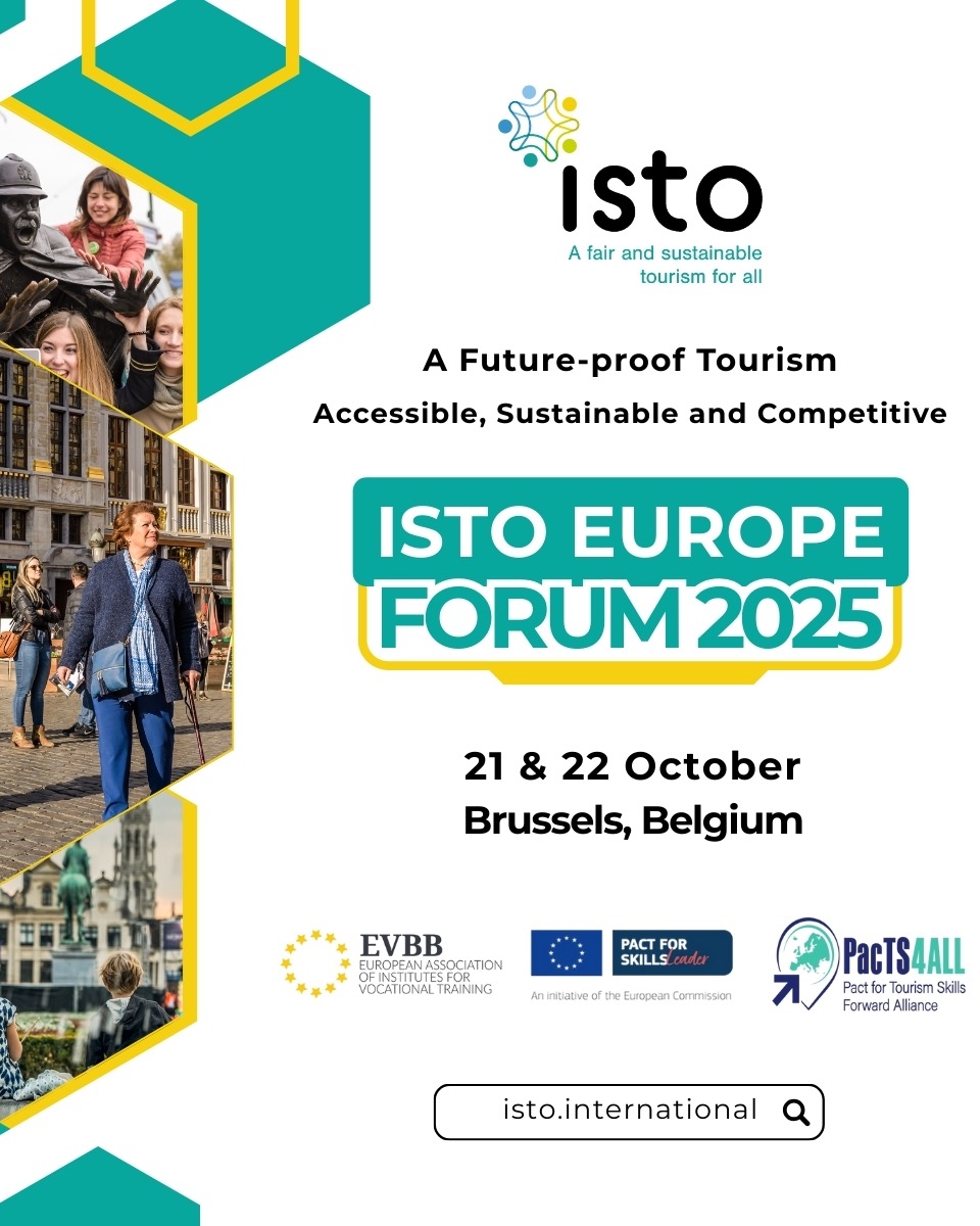 🌍 Quale direzione sta prendendo il turismo in Europa?
Partecipa al Forum ISTO Europe 2025 e contribuisci a plasmare il turismo di domani, basato su un modello che funzioni per le persone, il pianeta e l'economia.
Per due giorni, professionisti, autorità, ONG e operatori si riuniranno per:
✨Costruire una nuova strategia europea per il turismo sostenibile
✨Esplorare i percorsi di transizione per il settore
✨ Rafforzare le competenze attraverso un nuovo "Patto per le competenze"
🎟 Posti limitati! Registrati ora, link in bio!