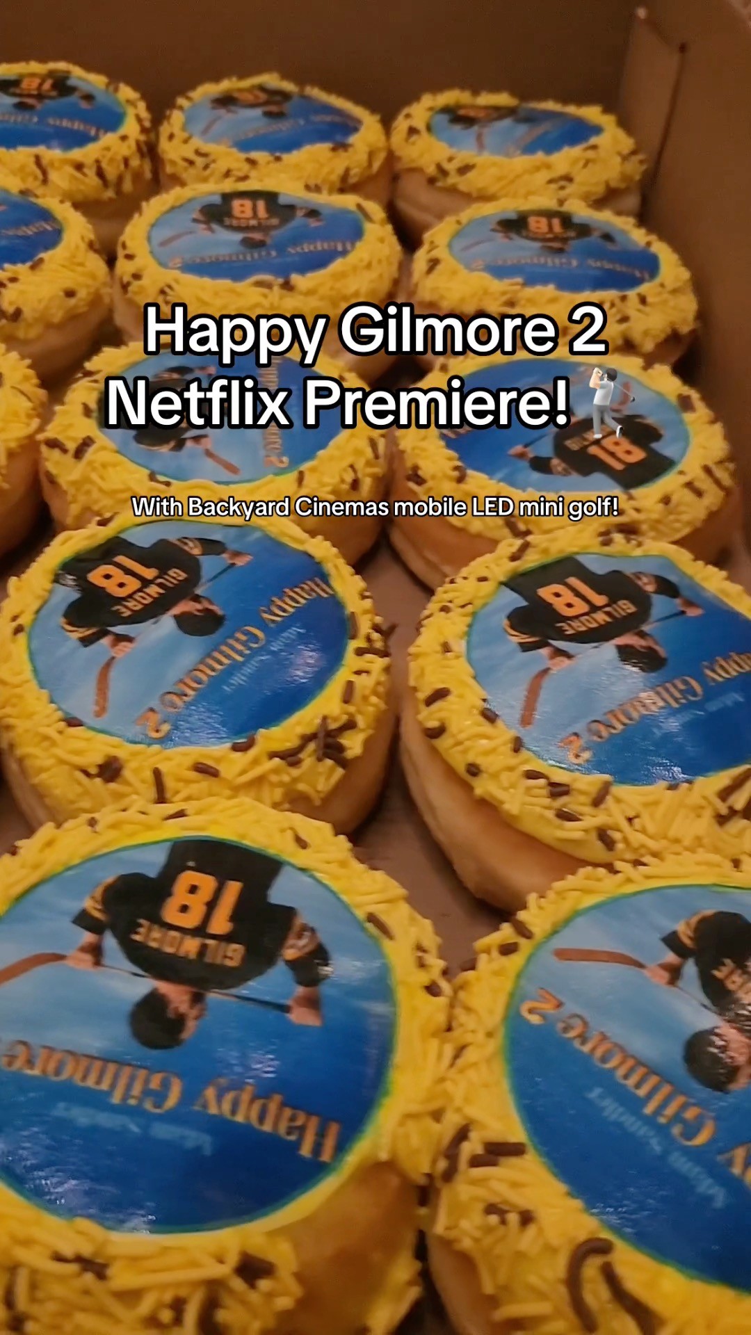 What a night at Alpine Country Club! 🎬⛳ We premiered the new Netflix hit - Happy Gilmore 2 & we brought our newest add-on, LED Mini Golf. From custom donuts to premium concessions and nonstop fun, this event was one to remember..
✨ Want to take your event to the next level? DM us or visit backyardcinemas.co to book today!
#BackyardCinemas #HappyGilmore2 #NetflixPremiere #MiniGolfNight #OutdoorMovieNight #EventHighlights #AlpineNJ