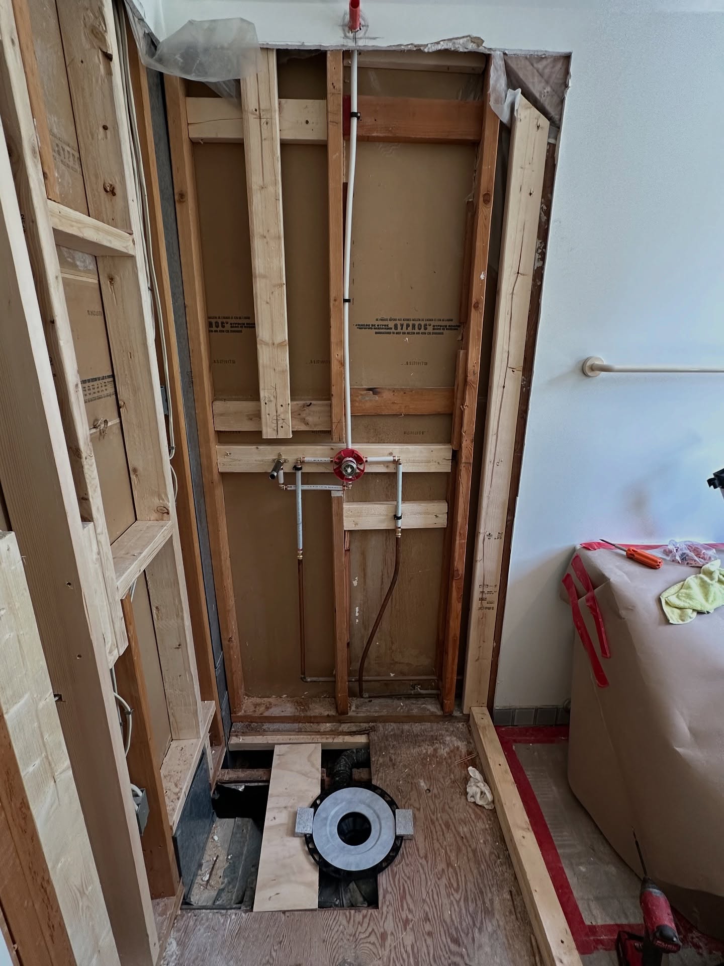 New shower