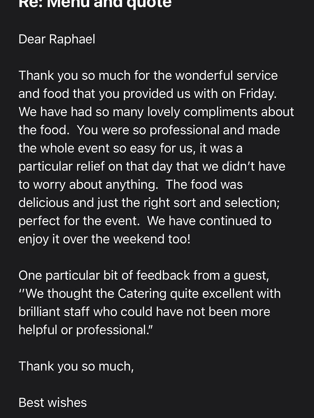 Successful private catering is always a testimony to the ability to listen to what people (don’t) say they want for their event … and nothing is quite so sensitive as a funeral or wake. Feeling what people are looking for, without asking too much and taking to much of their time whilst providing high quality in what is an already very expensive experience and then providing an invisible but ever caring service on the day is hopefully what we deliver. Food plays a huge part of every life event, and the final one should be just as special as the first one.
#wake #funeralcatering #thoughtfulcatering #careforyourcustomers #eventcatering #sustainablecatering #outsidecatering #privatecatering #privatechef #enviesustainablecatering #localbusiness #familybusiness #devoncatering #exetercatering