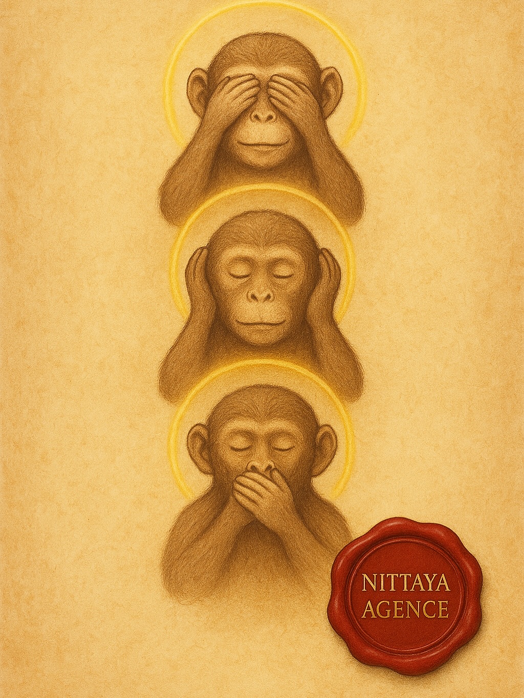 🙈🙉🙊
Nés chez Confucius, sculptés au Japon au XVIIᵉ siècle, repris par Gandhi : les Trois Singes de la sagesse incarnaient d’abord l’éthique.
Ne rien voir, ne rien entendre, ne rien dire… pour rester droit.
Aujourd’hui, on détourne leur sens : on ferme les yeux sur les dérives, on se bouche les oreilles aux vérités, on se tait pour préserver son confort.
Moi, ici, j’écris réellement ce que je pense… n’en déplaise à certains.
À chaque post, je prends le risque de mettre les pieds dans le plat.
Parce-que ça dérange ceux qui profitent en aliénant leur communauté.
Et soyons clairs : chacun est responsable.
👉 Le média, même s’il fait payer l’invité, reste garant de ce qu’il diffuse.
👉 L’invité est responsable de ses paroles, entendues par des milliers de personnes.
👉 Et nous, spectateurs, sommes responsables de ce que nous regardons, likons, commentons, partageons.
Nous participons tous à cette hémorragie.
Alors consommons avec responsabilité.
✨Voir clair. Écouter vraiment. Dire juste.✨
Parce qu’un monde plus juste ne naît pas du silence… mais de paroles conscientes offertes à ceux qui viendront après nous.
#ConscienceCollective #IgnoresPasIgnore #MediaLucide #3SingesLucides #SpiritualitéResponsable #EntrepreneursSpirituels #MédiaÉthique #RéflexionCritique #NittayaInsight #LumièreEtLucidité #nittaya #nittayaagence #nittayabrand #taishetucoaching