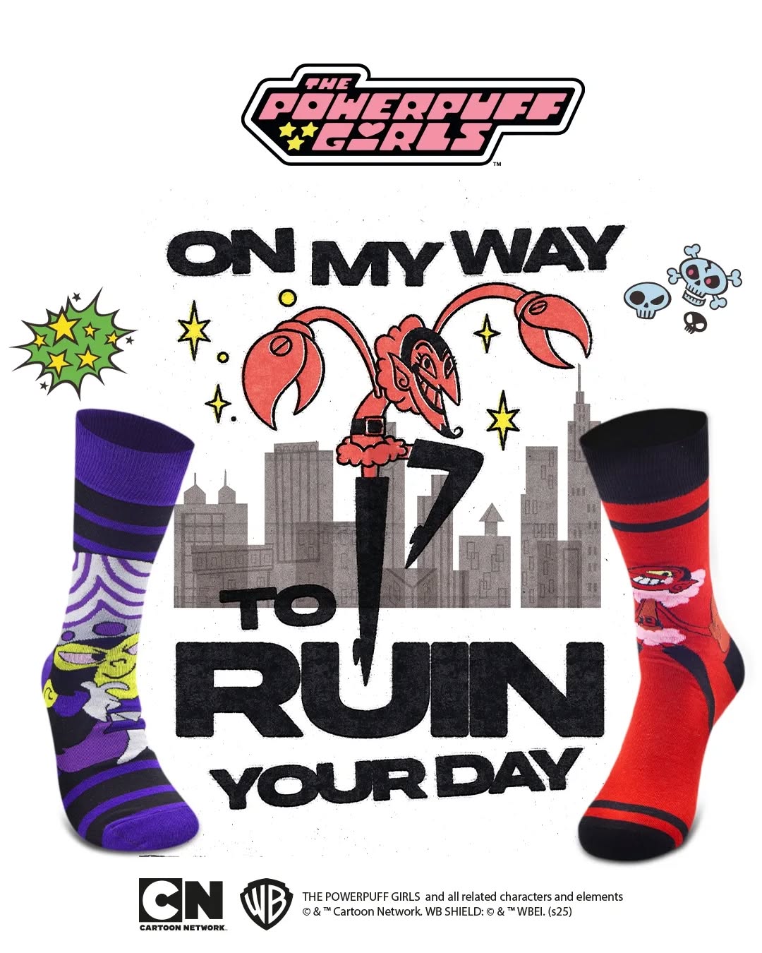 😈🧦 Mojo Jojo vs. Él… ¿A quién llevarías en tus pies para conquistar la ciudad? 💥
#thepowerpuffgirls #nomaoutfitters #villanoscartoonnetwork #calcetines