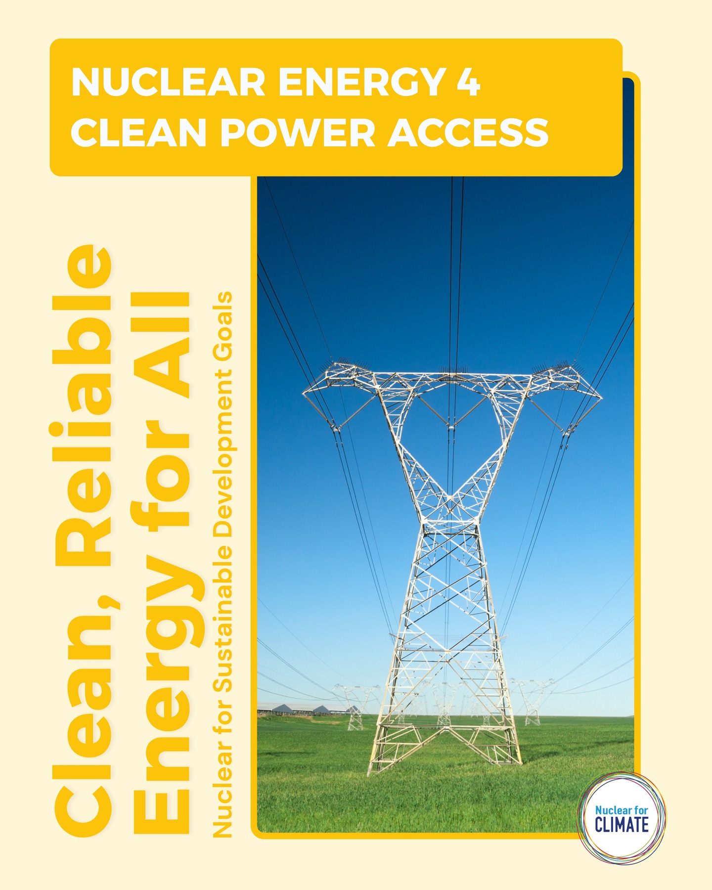 💡 Nuclear energy 4 Clean Power Access
Access to affordable, clean energy is a foundation for progress — yet over 700 million people still live without electricity.
🌍 As energy demand rises, climate targets tighten, and fossil fuels persist, nuclear offers a reliable, low-carbon solution that powers homes, hospitals, schools, and industries — 24/7.
🔬 Here’s how nuclear energy supports SDG 7 – Affordable and Clean Energy:
⚛️ Provides stable electricity to complement renewables
🌱 Delivers low-carbon power to reduce emissions
🌐 Supports energy access in emerging countries
📊 Helps countries plan sustainable energy strategies (135+ already use IAEA tools)
Nuclear is already helping decarbonise power systems in over 30 countries — and many more are exploring it.
⚡ Clean power. Reliable grids. A just transition for all.
🎯 Learn more about UN SDG 7 – Affordable and Clean Energy: https://lnkd.in/dHkx7ks
📚 Sources: IAEA, Nuclear for Climate, NEA
#Nuclear4Climate | #NuclearForSDGs | #SDG7 | #CleanEnergy | #NetZeroNeedsNuclear
#EnergyAccess | #SMRs | #Decarbonisation | #SustainableDevelopment | #RoadToCOP | #COP30