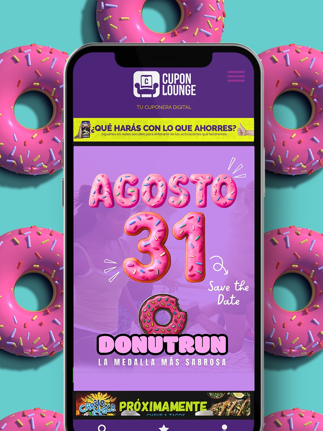 🍩🏃♂️ ¡YA ESTÁN ABIERTAS LAS INSCRIPCIONES PARA LA DONUT RUN! 🏃♀️🍩
📅 DOMINGO 31 DE AGOSTO – CEART ROSARITO – 8:00 AM
Prepárate para la carrera más sabrosa, divertida y con más flow del año.
Puedes caminar, trotar o correr… pero hazlo con estilo, con vibra y con dona en mano.
🏅 TU KIT INCLUYE:
🥇 Medalla edición especial
🧦 Calcetas con diseño único
🍩 ¡UNA DONA REAL!
🎉 Y una dosis brutal de diversión
💵 TODO ESTO POR SOLO $280
🚨 CUPO LIMITADO
¡Corre a inscribirte antes de que se acaben los lugares!
👉 INSCRÍBETE AQUÍ:
https://www.rockthesport.com/es/evento/donutrun
📍 CEART ROSARITO
🕗 Arranque: 8:00 AM
🐾 PET FRIENDLY
👧👦 Arranque especial para l@s peques de la Escuela de Educación Especial KUUB e INCLÚYEME 💛
🛤️ DISTANCIAS:
👉 2.5K
👉 5K
Cero presión, tú decides si lo caminas, lo trotas o lo corres como si te persiguiera una dona gigante.
🎶 Ambiente increíble, comunidad real y MUCHO SABOR.
Porque la vida se vive mejor así:
JUST FCKNG RUN.
#DonutRun #RunVibes #JustFckngRun #cuponlounge #CupoLimitado #CorreConSabor #31DeAgosto #RosaritoCorre #PetFriendlyRun #CarreraConCausa #KuubEIncluyeme #2K5KRun #CorreYDisfruta #RunnersMx