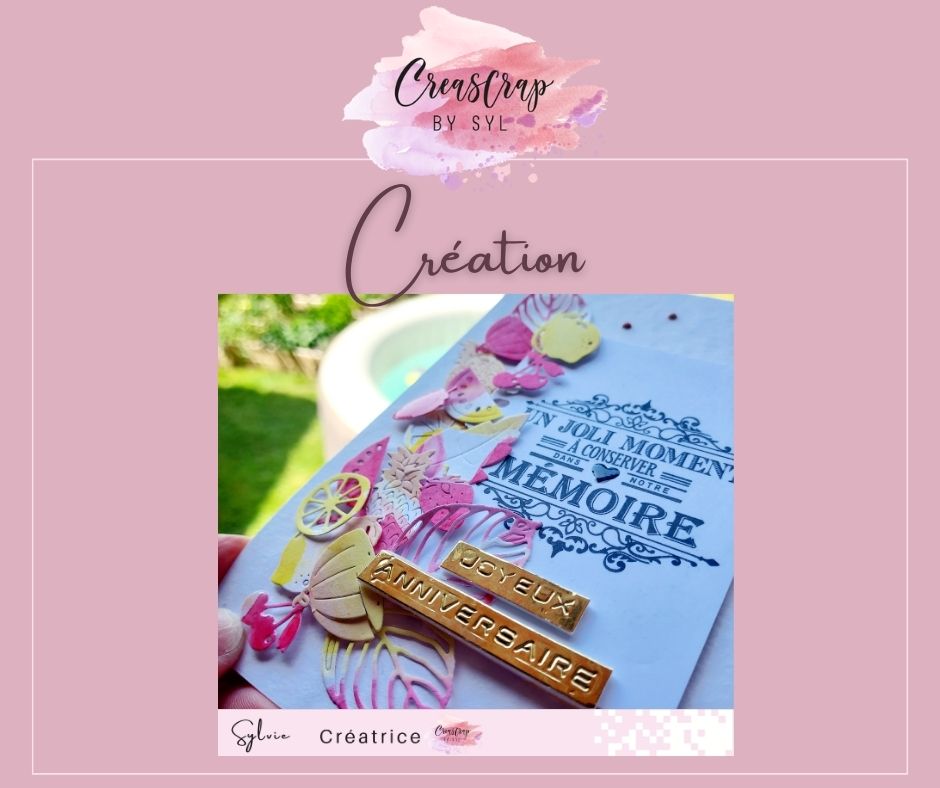🎉✨ Une soirée apéro pour l'anniversaire de notre chère Lili, ça méritait bien une petite création spéciale ! Mercredi soir, nous avons apporté un cadeau de notre cru. Notre duo ayant été "oublié" pour rejoindre un plus gros cadeau commun découvert sur place... Mais peu importe, voir notre Lili sourire était la meilleure des récompenses ❤️ et nous avons passé une belle soirée malgré tout.
Pour l'occasion, j'ai concocté une carte aussi fruitée qu'une salade estivale, avec des découpes et des couleurs d'aquarelle inspirées par Cécile Ribbon dans le dernier Culture Scrap Magazine. Cette technique est devenue mon alliée précieuse, surtout quand les papiers colorés ne sont pas au rendez-vous.
Et vous, qu'en pensez-vous ? J'ai hâte de lire vos impressions !
🌸 Bon week-end créatif à tous,
Sylvie
📌 Note importante : les jours de départ des commandes changent légèrement. Ce sera toujours le mardi, mais dorénavant aussi le jeudi au lieu du vendredi. Cela permet d'éviter les délais d'attente du week-end pour vos colis, ces derniers, même déposés de bon matin, ne sont pas forcément pris en charge le jour même par Chronopost pour les relais...
#creascrapbysyl #scrapbookcommunity #scrapbooklife #cards #carterie #creative #birthdaymagic #scrapbookinspiration #papercraft #handmade