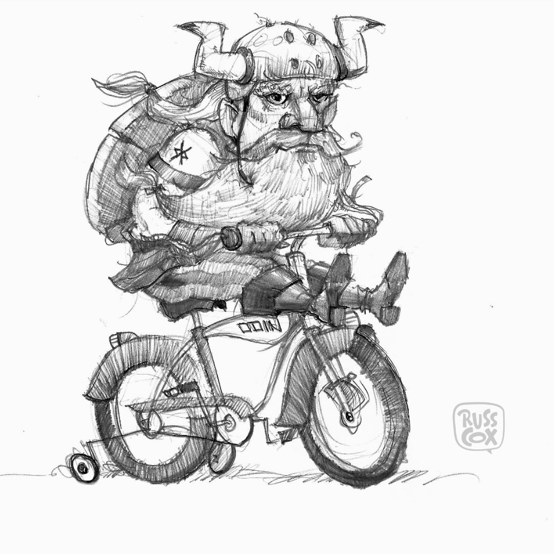 Since I finished up the second Mack Moon book in late June, I haven’t sketched during this time. With school starting next week, I figured I’d better knock off the rust and get back at it. “Viking Biking” popped into my head, so I needed to release him from the confines of my brain. I’m trying out a new sketchbook made by Karst, which is made from recycled stone. It is super smooth and you can paint on it! My pencils approve!
#sketch #sketchbook #character #characterdesign #pencil #pen #kidlit #kidlitart #instaartist #instaillustrator #viking #biking @karstgoods