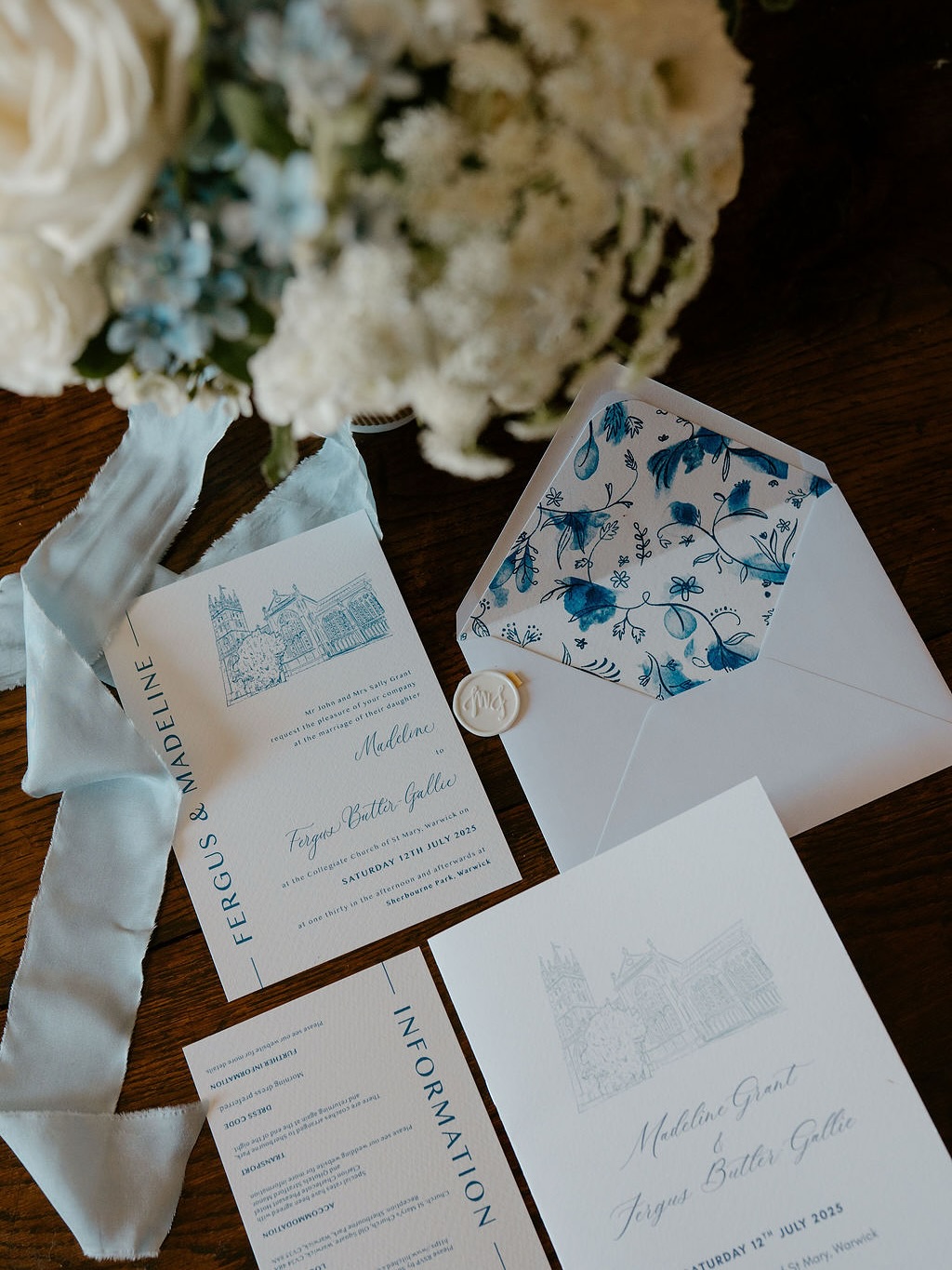 A ‘simple’, ‘laid-back’ or ‘relaxed’ wedding does not mean lack of attention, or lack of detail. It means select details matter more.
From the bespoke pattern in the invitation lining, that was picked up again in the table names, and mirrored in the cloth napkins, to the shades of blue echoing in the ribbon, bridesmaid dresses and flowers, this relaxed marquee wedding felt cohesive, understated, yet utterly elegant. Simple, yet beautiful.
Photographer: @rachelwoodweddings
Bespoke pattern & stationery: @kindlettering
Linen: @alba.tableware
Planning: @karintindallweddings
Florist: @hibiscusfloral
Marquee: @fourshiresmarquees
Rentals: @chippingnortoneventhire
#elegantwedding #blueandwhitewedding #simplewedding #marqueewedding #warwickshireweddingplanner #countrywedding #cathedralwedding #warwickwedding #oxfordshireweddingplanner #oxfordwedding