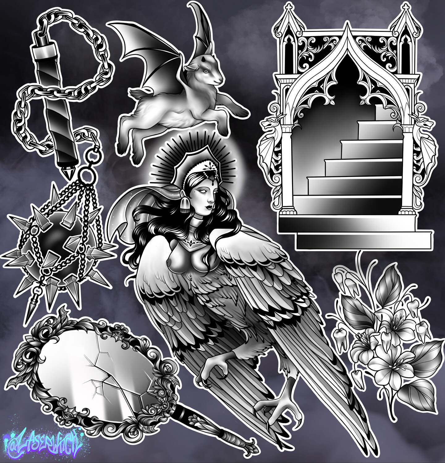 🔮✨FLASH✨🔮
Shoot me an email to claim a piece 💖💖 These will each be tattooed just once!