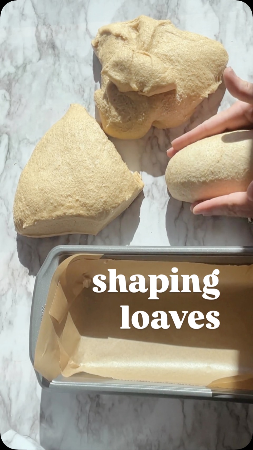 Shaping loaves takes practice, but once you master it, it's a breeze! The goal is to achieve surface tension without tearing the dough, which largely depends on how well it's been kneaded. And let's be real, when it's time to slice and serve, nobody's judging your loaf's imperfections!
#freshmilled #breadishealthfood #shapingdough