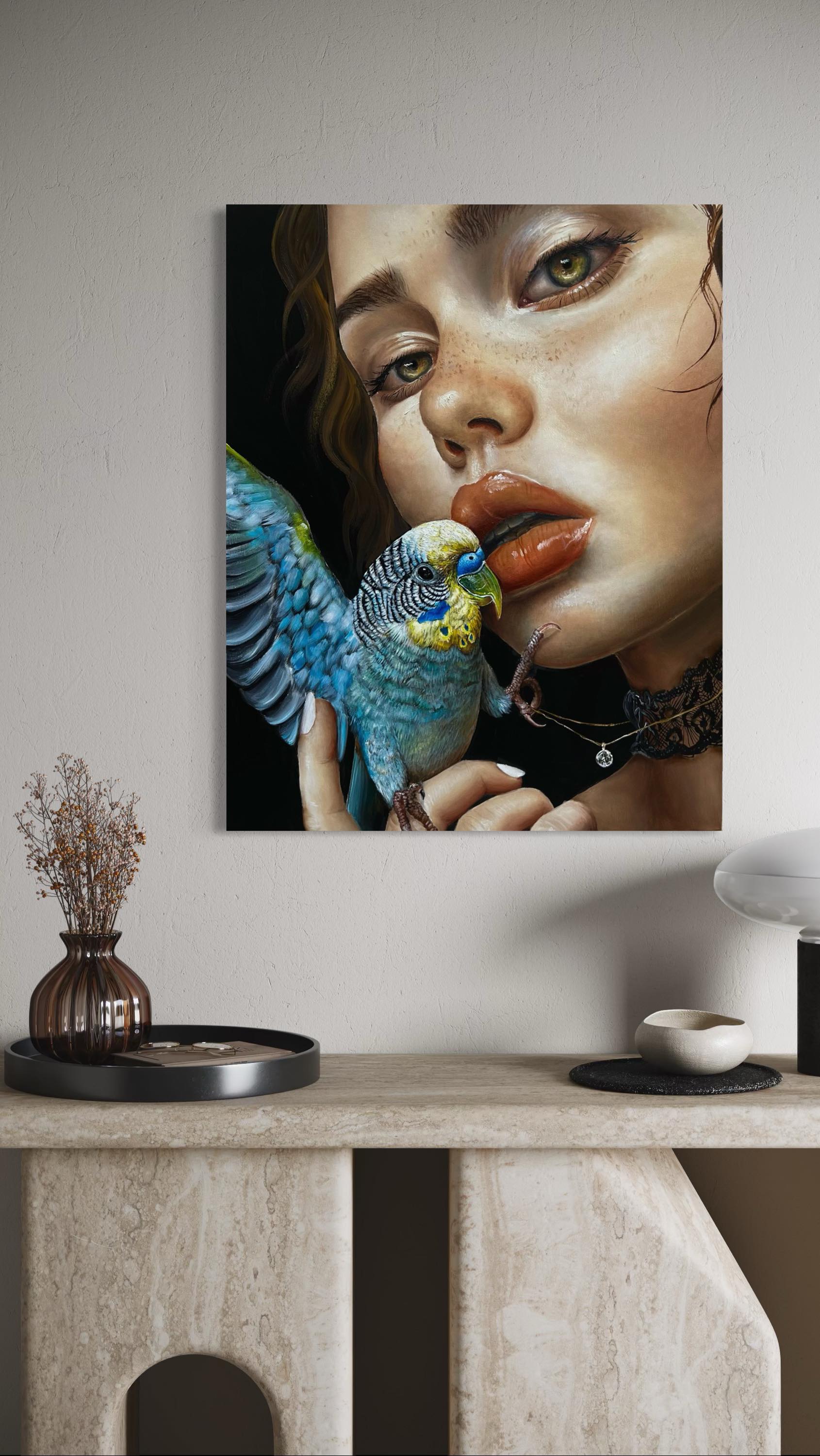 Tu t’attendais à ça ? Tu as trouvé la signification des indices dans la toile ? Quelle émotion tu ressens devant la toile ? #acrylicpainting #artgallery #oilpaintings #frenchartist #artcollector #portraits #canva #artist #art #oilpainting #artistsofinstagram