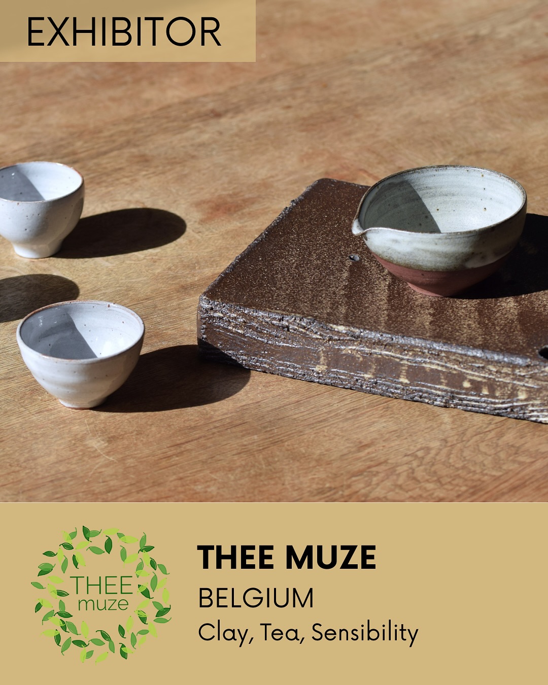 ✨ NEW EXHIBITOR – THEEmuze ✨
📍 Belgium
Clay, Tea, Sensibility
THEEmuze embodies the meeting of two passions: the art of tea infusion and the craft of pottery.
Behind this project is Iris Weichler, a ceramist fascinated by the sensory and aesthetic experience of tea. She explores with curiosity the textures, colors, and characters of different clays, giving birth to unique and expressive pieces.
Through her creations, a play of light, space, fragrance, and flavor unfolds for the tea drinker. An artistic and sensitive approach to tea, to be discovered at the Brussels Tea Festival®.
🔍 As with Magritte, each piece reminds us that art lies as much in the visible as in the invisible.
🗓️ September 28, 2025 – 10am to 6pm
🏛️ Flagey – Brussels
🎟️ Tickets available via link in bio
—
✨ NOUVEL EXPOSANT – THEEmuze ✨
📍 Belgique
Argile, Thé, Sensibilité
THEEmuze incarne la rencontre entre deux passions : l’art de l’infusion et l’artisanat de la poterie.
Derrière ce projet se trouve Iris Weichler, céramiste fascinée par l’expérience sensorielle et esthétique que procure la dégustation du thé. Elle explore avec curiosité les textures, couleurs et caractères variés des argiles, donnant naissance à des pièces uniques et expressives.
Avec ses créations, un jeu de lumière, d’espace, de parfums et de saveurs s’ouvre au dégustateur. Une approche artistique et sensible du thé, à découvrir au Brussels Tea Festival®.
🔍 Comme chez Magritte, chaque pièce nous rappelle que l’art se trouve autant dans le visible que dans l’invisible.
🗓️ 28 septembre 2025 – 10h à 18h
🏛️ Flagey – Bruxelles
🎟️ Billetterie en ligne dans la bio
#BrusselsTeaFestival #CeciNestPasUnFestival #EspritMagritte #BTF2025 #BRUSSELSTEAFEST #brusselsteafestival® #thisisnotafestival