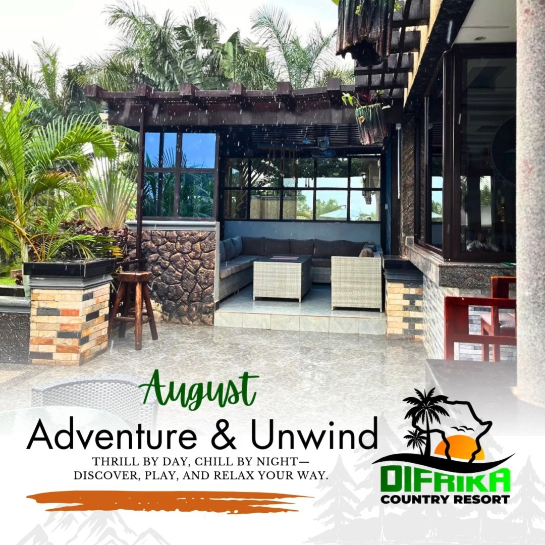 This August, make every moment count at Difrika Country Resort with our Adventure & Unwind theme. 🌿✨
💍 Weddings: Say I do in our lush riverside gardens or elegant halls—where romance meets nature.
🤝 Team Building: Challenge your crew with adventure trails, obstacle courses, and riverside bonding sessions designed to strengthen teams.
👨👩👧👦 Holiday Makers: Kids enjoy treasure hunts, pool splash contests, and family BBQ nights—while parents relax with sundowners by the Nile.
Thrill by day, chill by night—your perfect August escape awaits. Book now and let’s create unforgettable memories together!
#AugustAdventureAndUnwind #DifrikaCountryResort #WeddingsUG #TeamBuildingUG #FamilyHolidaysUG #ThrillAndChill