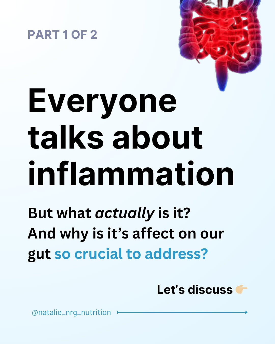Most people don’t realise that around 70% of your immune system lives in your gut. 🛡️
When your gut is inflamed (aka your immune system is triggered), it’s not just bloating or discomfort — it can affect your energy, mood, immunity, weight, and even skin health.
Chronic inflammation in the gut is often triggered by:
• Processed foods high in refined oils & sugar
• Dysbiosis (imbalance of gut microbes)
• Stress and poor sleep
• Alcohol or certain medications
Or maldigestion of certain food types
📬Check out part two for lifestyle adjustments and dietary considerations to reduce your gut inflammation and maintain a healthy system.
#nrgnutrition #guthealth #inflammation #chronicinflammation #leakygut #healyourgut #eatwellbewell