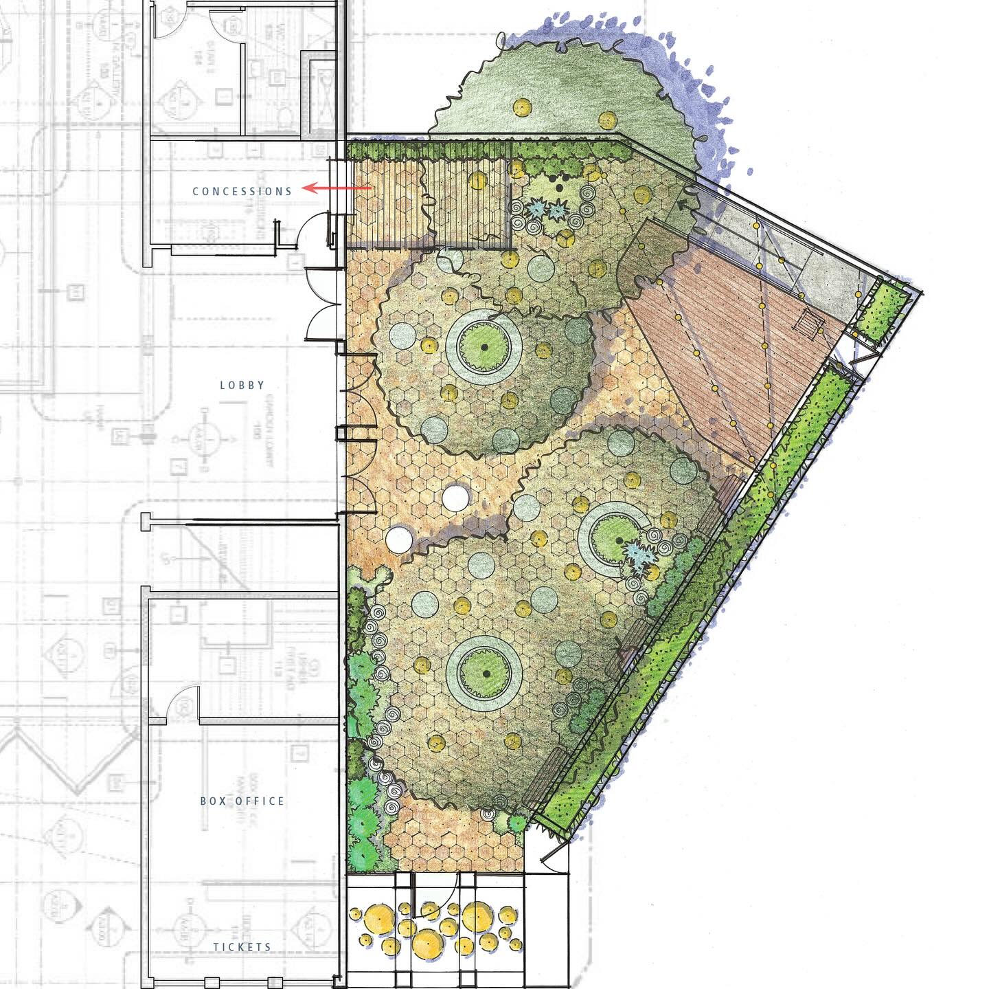 ✨ Patio Design Concepts – Livermore, CA ✨
We’re reimagining the outdoor patio for a local performing arts theater in Livermore and developed two distinct concept designs. Both aim to create a vibrant gathering space with shade, flexible seating, and a welcoming atmosphere for events and everyday use.
• Option 1 brings a playful, casual feel with wood stump seating, hexagonal pavers, and string lighting for a lively, flexible layout.
• Option 2 leans more structured, featuring organic steel planters, wood banquette seating, and large-format pavers for a modern, comfortable setting.
Each approach celebrates the heritage trees on site while enhancing the space with planting, lighting, and community-friendly features.
Which concept would you love to see built? Vote in our poll to let us know!
.
.
.
#LandscapeArchitecture #Placemaking #CommunityDesign #Landscape #LandArch #LandscapeDesign #C2Collaborative