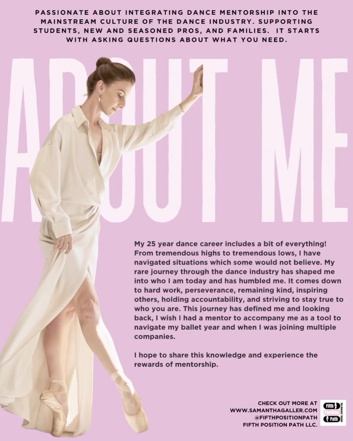 👩🏻💻 🌟 💪 | Dance Mentorship in Motion | #aboutme #ballet #fifthpositionpath #samanthahopegaller 💚
