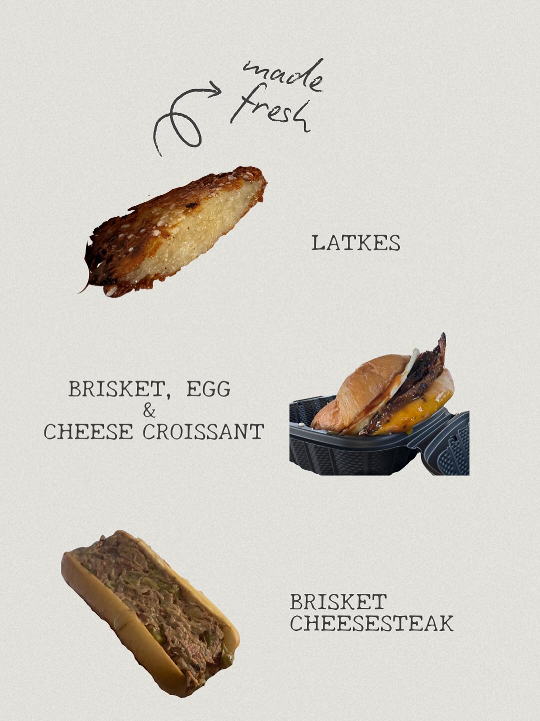 @downtownfarmers Weekly Specials
For breakfast we have…
1. Brisket Egg and Cheese Croissant Sandwich
2. Latkes/Loaded Latkes - loaded latkes come with sour cream and your choice of brisket or pork with bbq sauce or honey.
Lunch…
1. Brisket Cheesesteak- chopped brisket with sautéed peppers and onions, melted provolone served on a fresh hoagie roll.
#bbq #farmersmarkets #food #foodporn #foodies #foodie #tasty #tastyfood #local