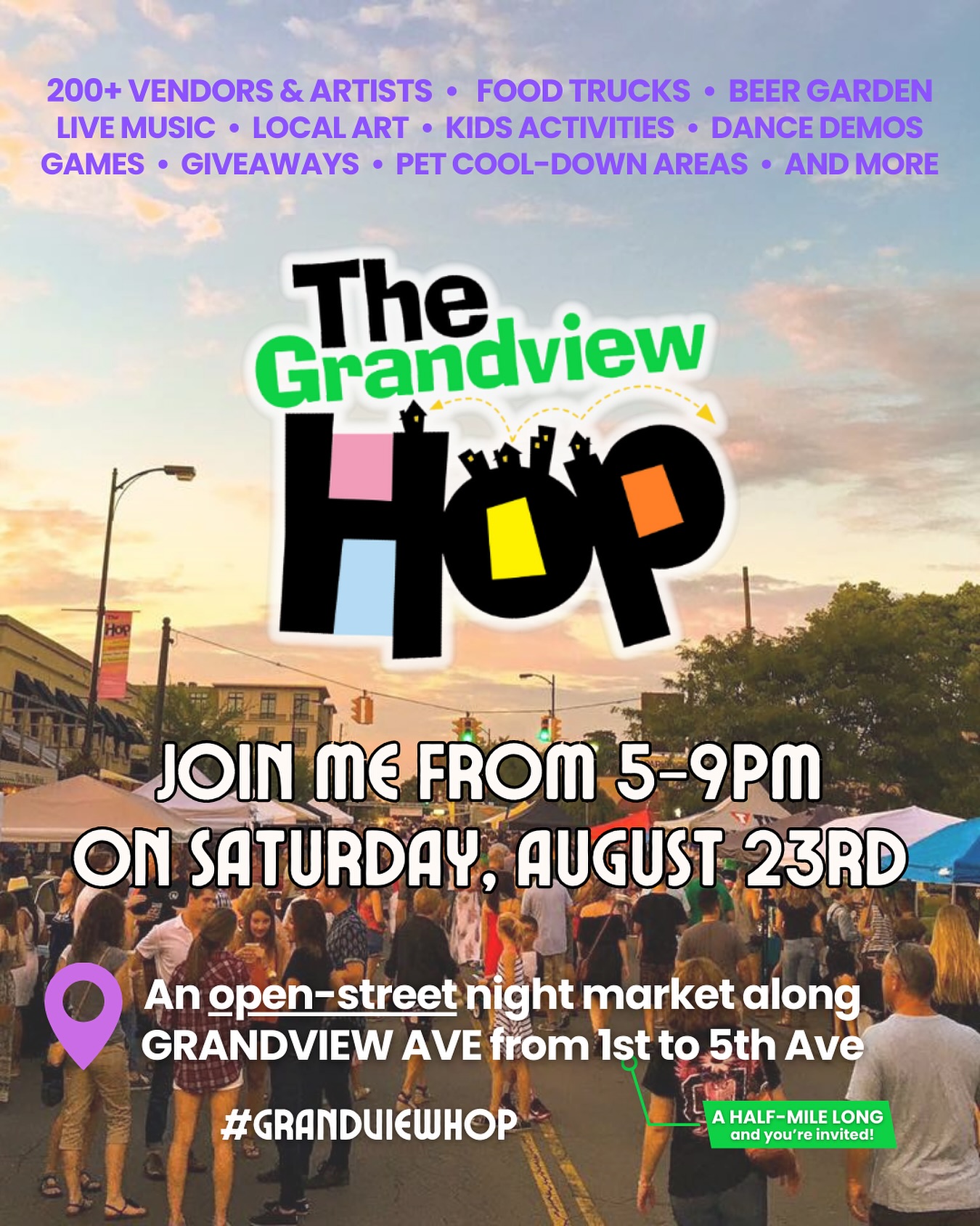 This Saturday night, Kevin and I will be at The Grandview Hop! 🙌
Beyond the 200+ vendors, food trucks, live music, and local art, we’ll be set up with our own booth where we’ll:
🏡 Chat about mortgages & the housing market
🎁 Give away some fun prizes
💬 Answer your real estate questions
📍 Find us along Grandview Ave (1st–5th)
⏰ Saturday, August 23 | 5–9PM
Stop by, say hi, and let’s talk houses while enjoying one of Columbus’ best community events! 💛
#GrandviewHop #ColumbusEvents #ColumbusRealEstate #GrandviewHeights #614