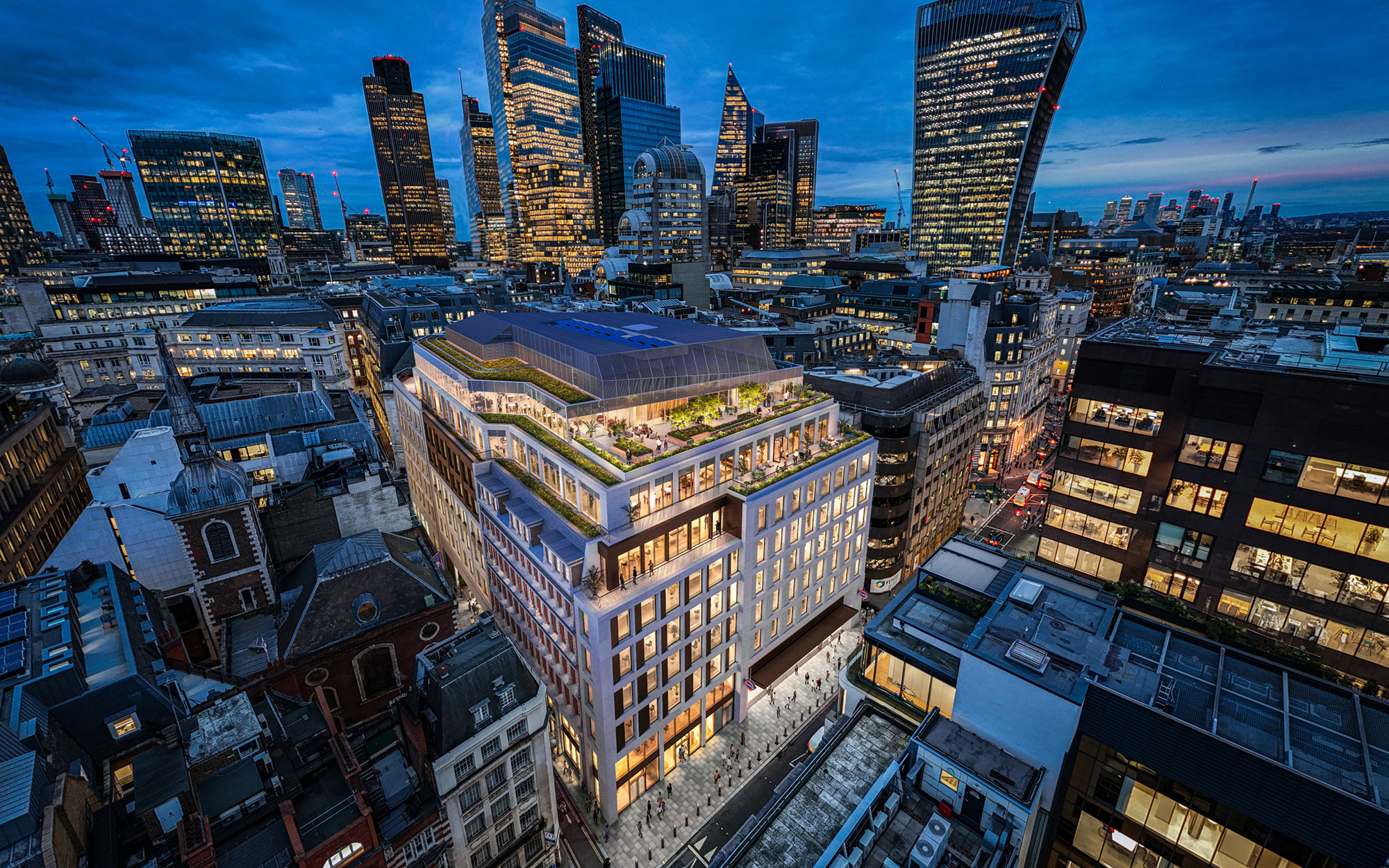 10 King William Street — a landmark in the heart of the City Core. This seven-storey office development is set to redefine workspace excellence with 139,000 sq ft of thoughtfully designed space, expansive terracing, retail, and top-tier amenities.
More than just an office, it's a vibrant hub for innovation, collaboration, and growth right above the newly opened Bank station entrance.