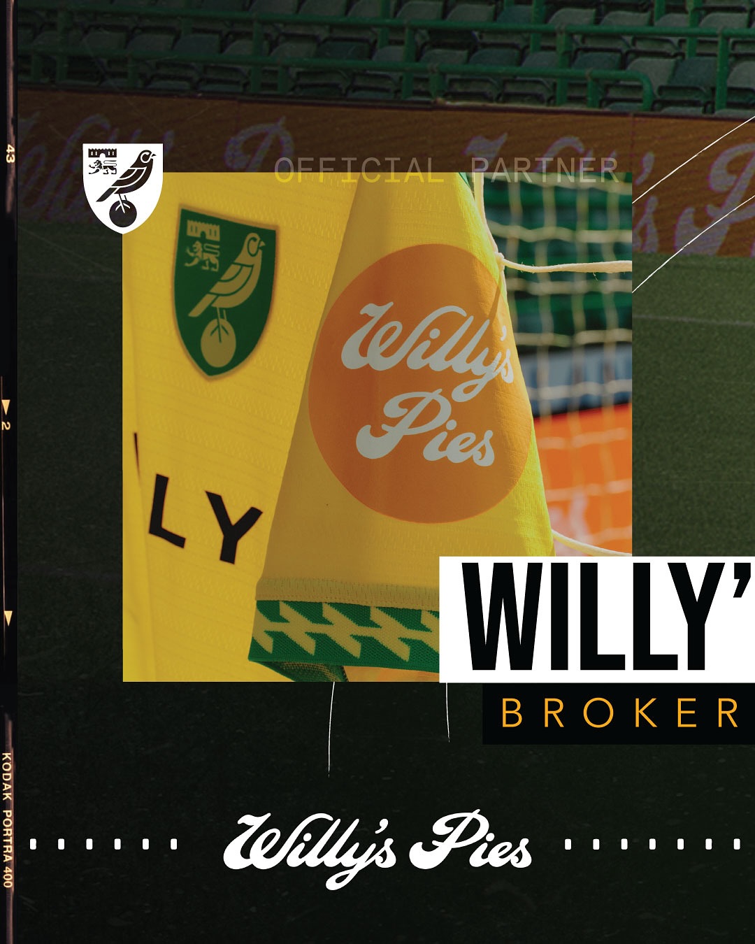 Sleeve looking tasty 🤤
WeAreNinety is proud to have brokered and managed this partnership between Willy’s Pies & Norwich City FC. Willy’s join as the official men’s sleeve sponsor for the 2025/26 season.
client: @norwichcityfc & @willys_pies
brand: @willys_pies
club: @norwichcityfc
sports partnerships/marketing agency: @weareninety
#SportPartnerships #NorwichCity #NCFC #WillysPies #Partnerships