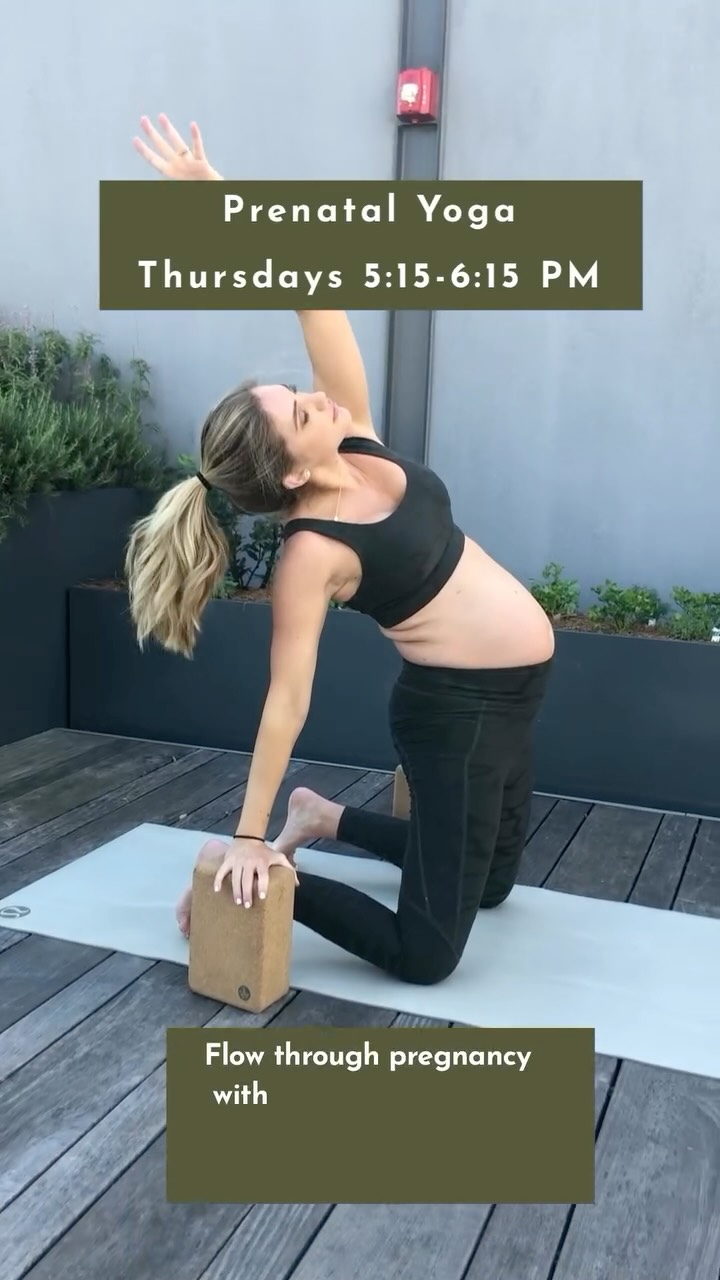 Prenatal Yoga is back! Join us every Thursday at 5:15 PM for a safe, supportive flow designed for every stage of pregnancy.