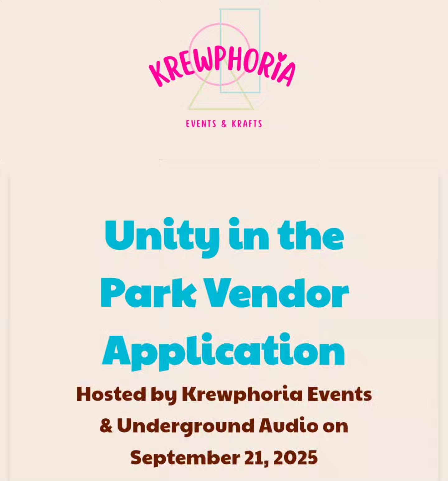 ☮️ Vendor applications for Unity in the Park are live! All small businesses and entrepreneurs are welcome!! We're looking for food, art, crafts, and any other items you'd like to share with our community. 😊
✨️ Visit the first link in our bio to apply today! ✨️
.
.
.
#KrewphoriaEvents #KrewphoriaKrafts #UnityinthePark #EllensburgUnityPark #EllensburgMusic #LocalVendors #SupportSmallBusinesses