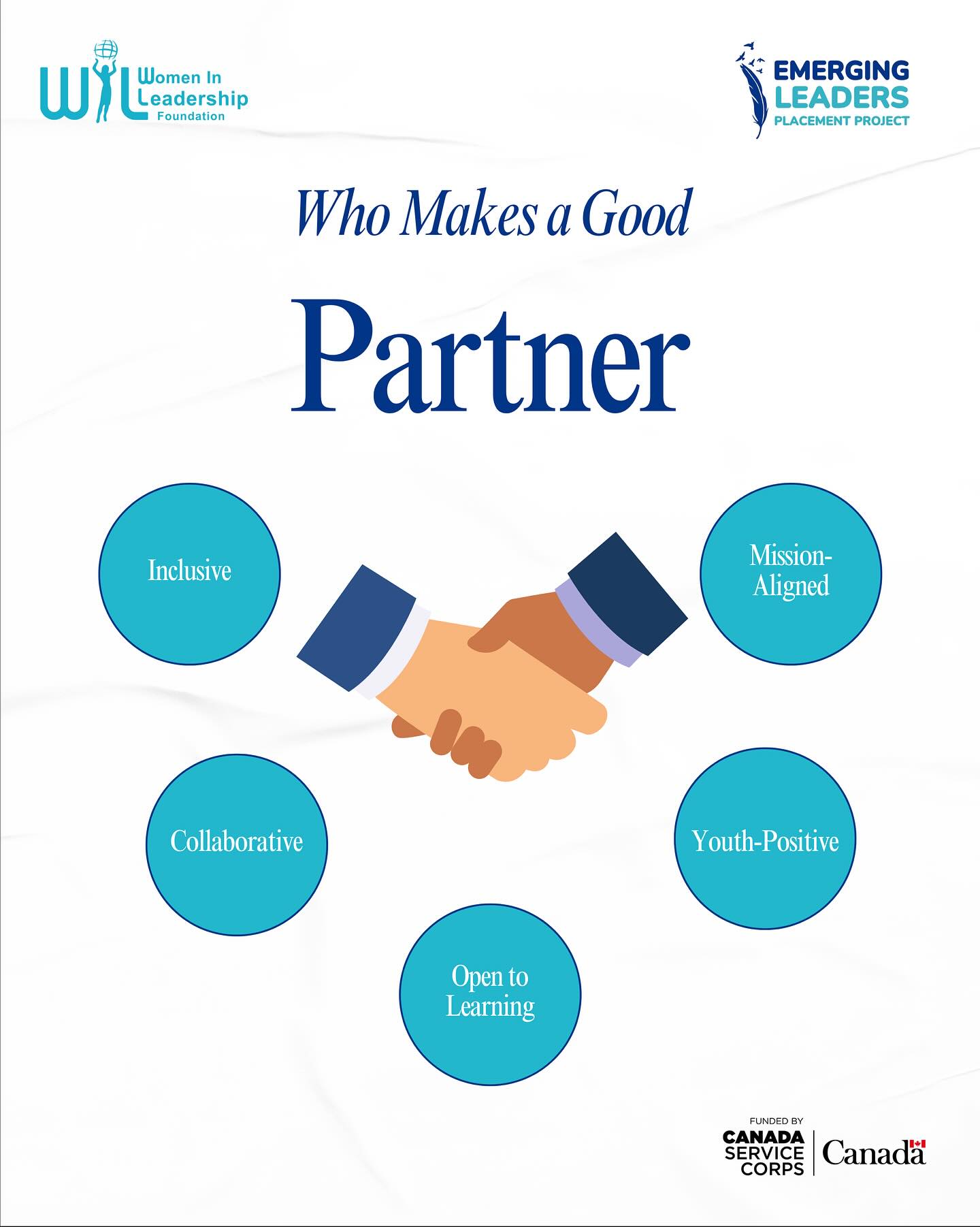 Good partnerships are built on shared values, not perfection.
We look for organizations that are inclusive, collaborative, and open to learning. If you care about youth voice and shared impact you are in the right place 🤝
🔗 Learn more in our bio under Emerging Leaders Placement Project
Proudly funded by Canada Service Corps.
#IAmAVolunteer #NonProfitPartners #YouthLeadership #CanadaServiceCorps #MentorshipMatters #LeadersToday #EmergingLeaders #YouthInAction