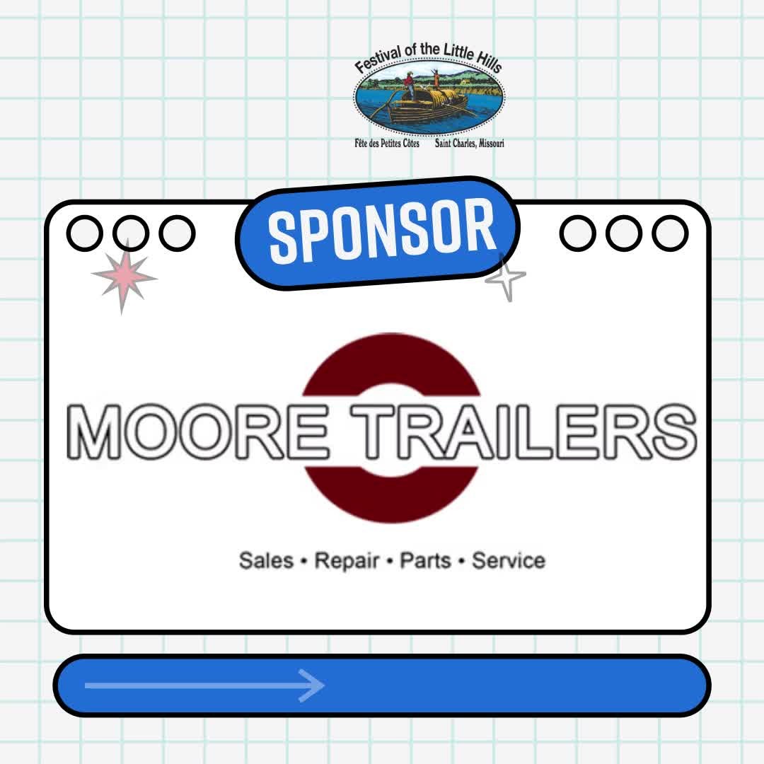 Thank you, Moore Trailers, for your continued support of the Festival of the Little Hills. We’re grateful for your partnership year after year! https://bit.ly/4m9IION
August 15-17, 2025
www.festivalofthelittlehills.com
#festivalofthelittlehills #stcharles #missouri, #crafts #food #artfestival #craftfestival