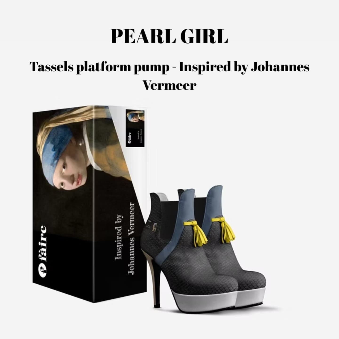 Pearl Girl
Bold rhythm. Refined shine.
Inspired by the moves and mood of R&B,
this platform pump blends timeless elegance
with unapologetic feminine power.
Featuring a 12 cm heel and handcrafted in Italy
from pristine Italian leather by master shoemakers.
Each pair is one-of-a-kind and made to order.
#heelsofinstagram
#heels #faireoir #FashionForward #madeinitaly🇮🇹 #artistinspired #aliveshoes #fashion
#artinfashion #vermeer #artinspiredfashion #fashion #UniqueFootwear #uniquefashion #artshoes