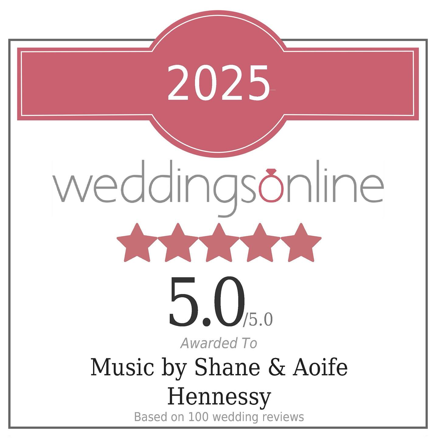 We are so thrilled to have reached 100 5-star reviews on @weddingsonline ✨
Our sincere thanks to all the wonderful couples we have had the privilege of working with, and all the incredible fellow suppliers we get to work alongside in this amazing industry! Looking forward to all that is to come 🥰🎶