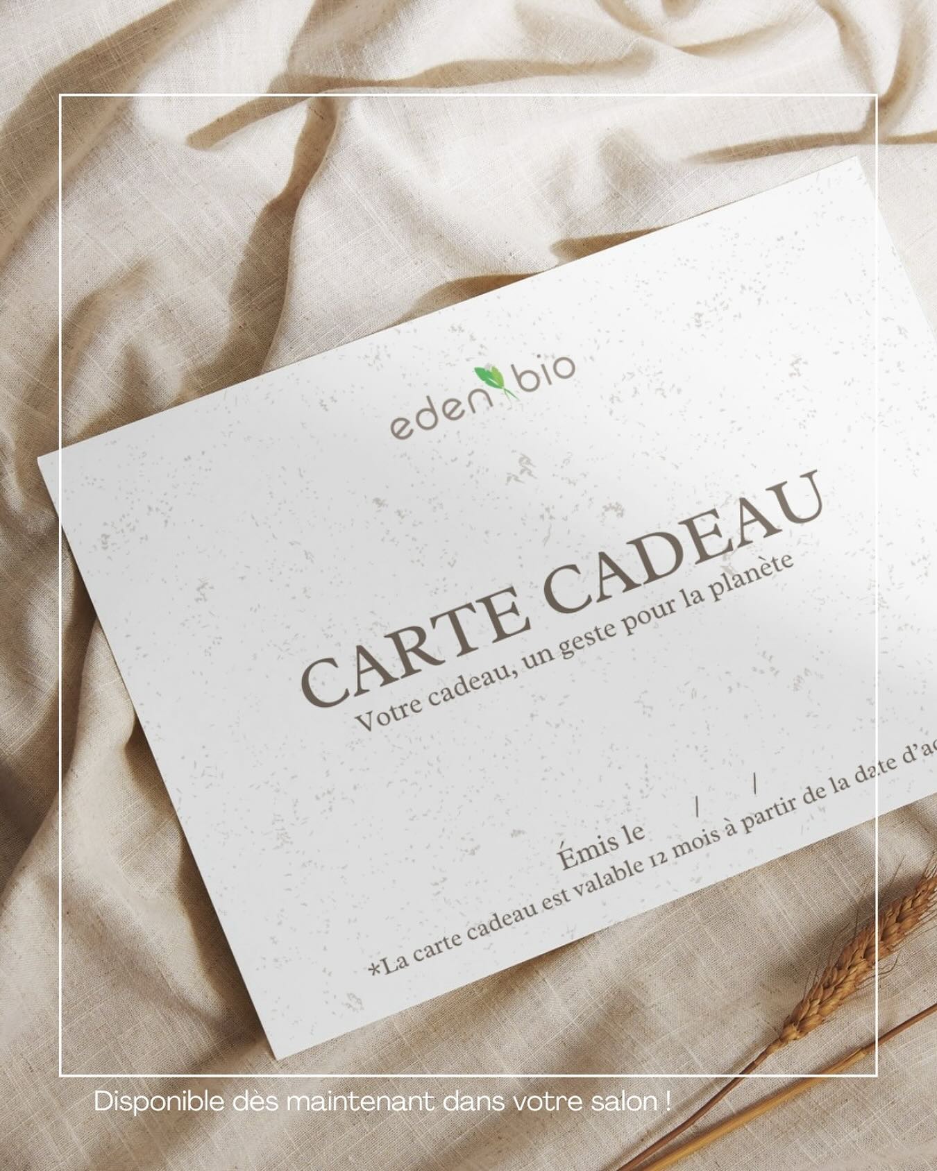 Des cartes cadeaux à offrir… et à planter ! 🪴
Oui, vous avez bien lu ! Elles sont enfin arrivées au salon, et nous étions impatients de vous les présenter !
🚯Le gaspillage de papier reste un vrai problème : chaque année, la France consomme près de 9 millions de tonnes de papier et carton (130 kg par habitant), dont seulement 61,6 % sont recyclés…
🧐C’est quoi du papier ensemencé ?
C’est un papier qui contient des graines de fleurs ou d’herbes aromatiques. 100% biodégradable, il est fabriqué artisanalement à partir de matières premières recyclées et naturelles !
Le fonctionnement est simple :
🌸 Offrez une carte à la personne de votre choix (montant libre)
🌸 Elle profite d’une prestation dans notre salon
🌸 Elle peut ensuite planter la carte dans la terre… et quelques semaines plus tard, de jolies fleurs apparaissent !
Notre objectif c’est aussi de vous informer et de vous encourager à adopter des gestes écoresponsables au quotidien. 😉
#cartecadeau #coiffeur #salondecoiffure #ecoresponsable♻️ #zerodecehet #cadeauecolo #greengift #ecogestes #agirpourlaplanète #gesteresponsable
