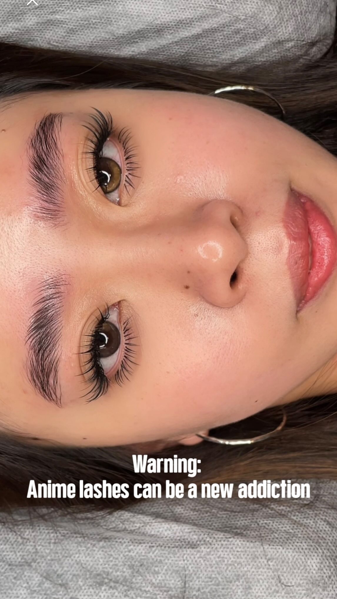 ⚠️ Warning: Anime lashes may become your new addiction 💕
She just booked her third anime set with bottom lashes and a natural brow lamination. Truly an anime fangirl at heart 🥰